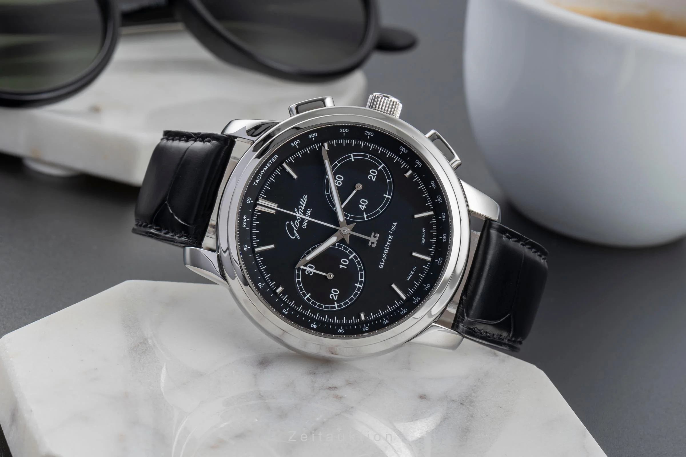 Glashütte Senator chronograph steel automatic men's watch 1-39-34-20-42-04  [2502532] - Image 3