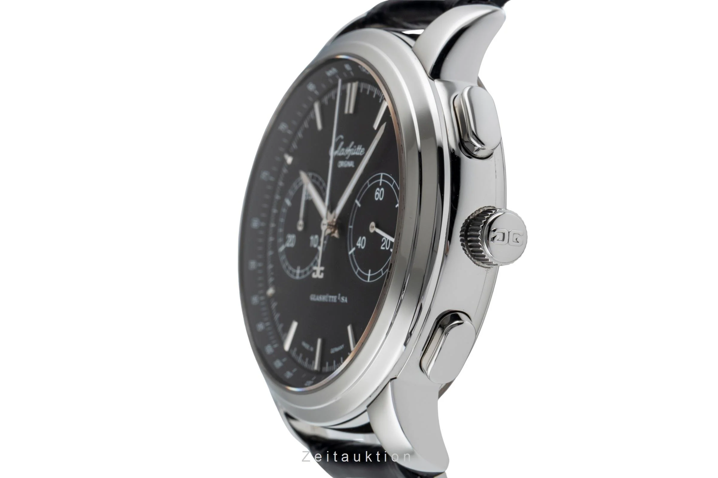 Glashütte Senator chronograph steel automatic men's watch 1-39-34-20-42-04  [2502532] - Image 7