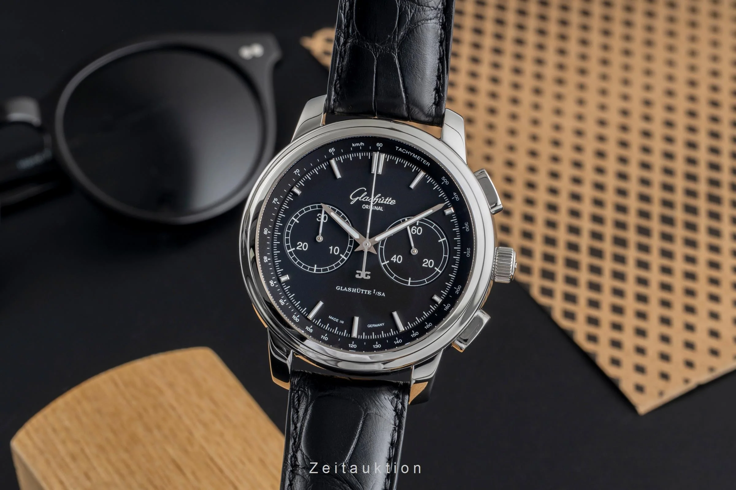 Glashütte Senator chronograph steel automatic men's watch 1-39-34-20-42-04  [2503925] - Image 2