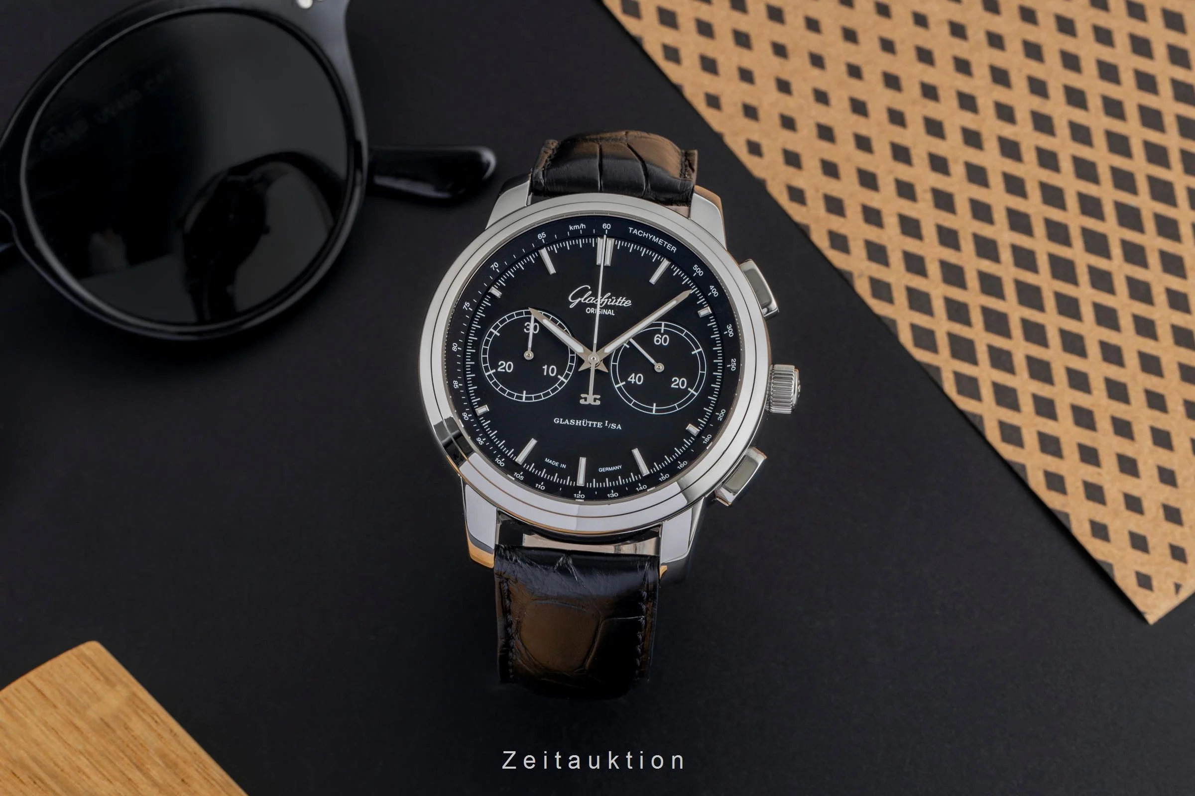Glashütte Senator chronograph steel automatic men's watch 1-39-34-20-42-04  [2503925] - Image 4