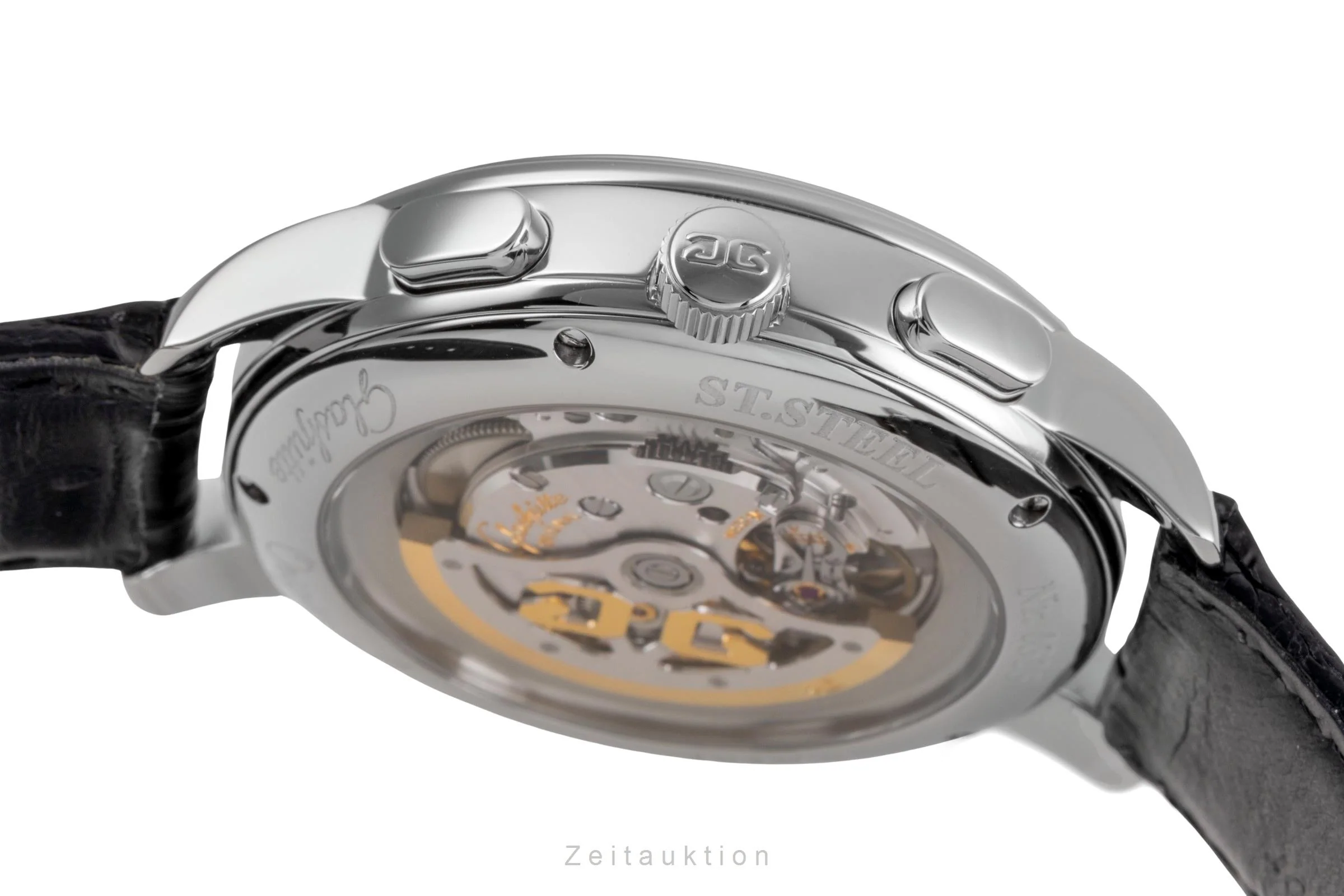 Glashütte Senator chronograph steel automatic men's watch 1-39-34-20-42-04  [2505388] - Image 12