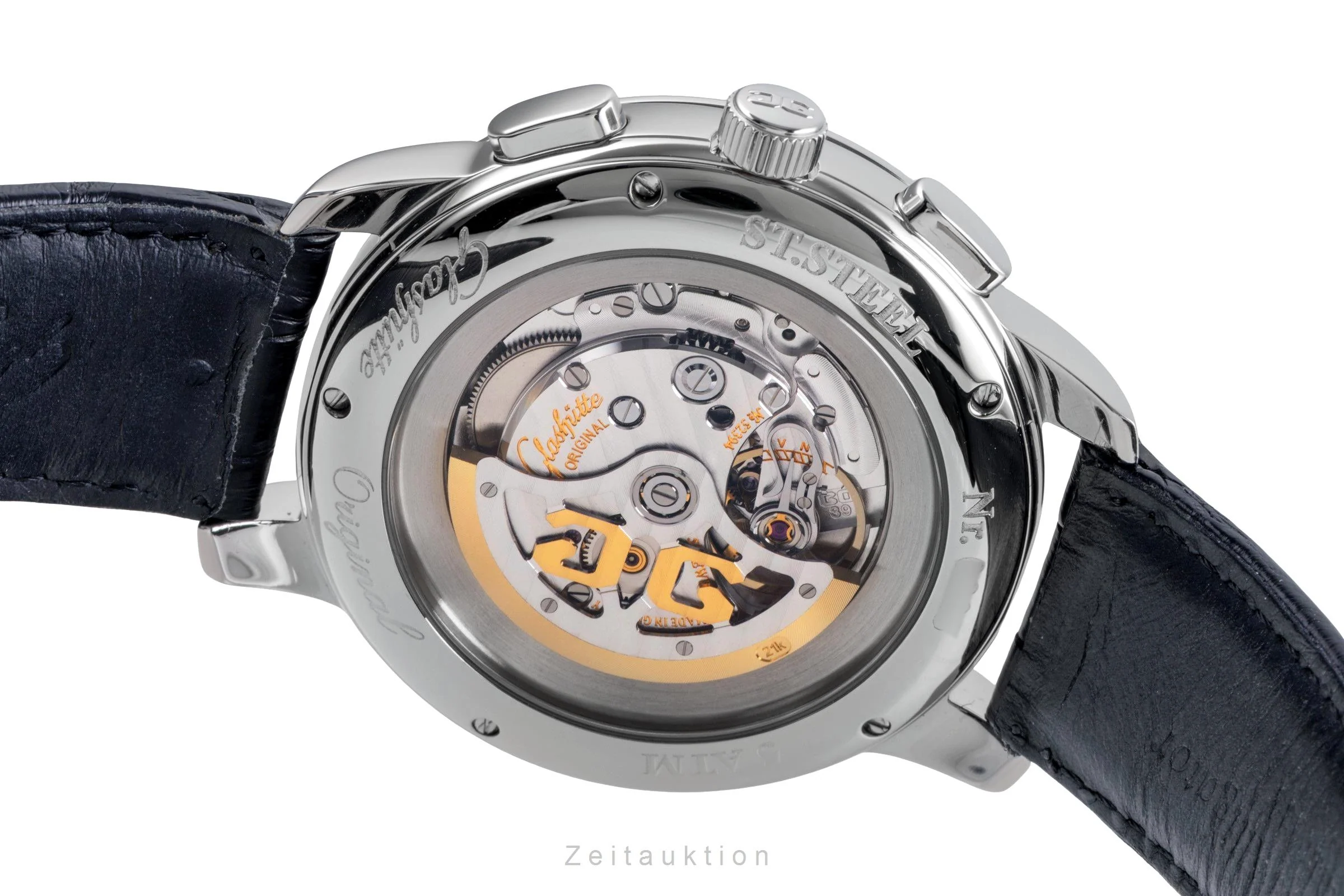 Glashütte Senator chronograph steel automatic men's watch 1-39-34-20-42-04  [2505388] - Image 13