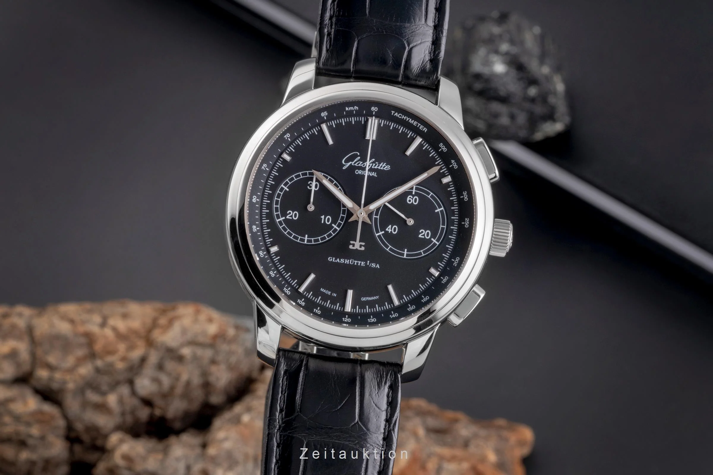 Glashütte Senator chronograph steel automatic men's watch 1-39-34-20-42-04  [2505388] - Image 2