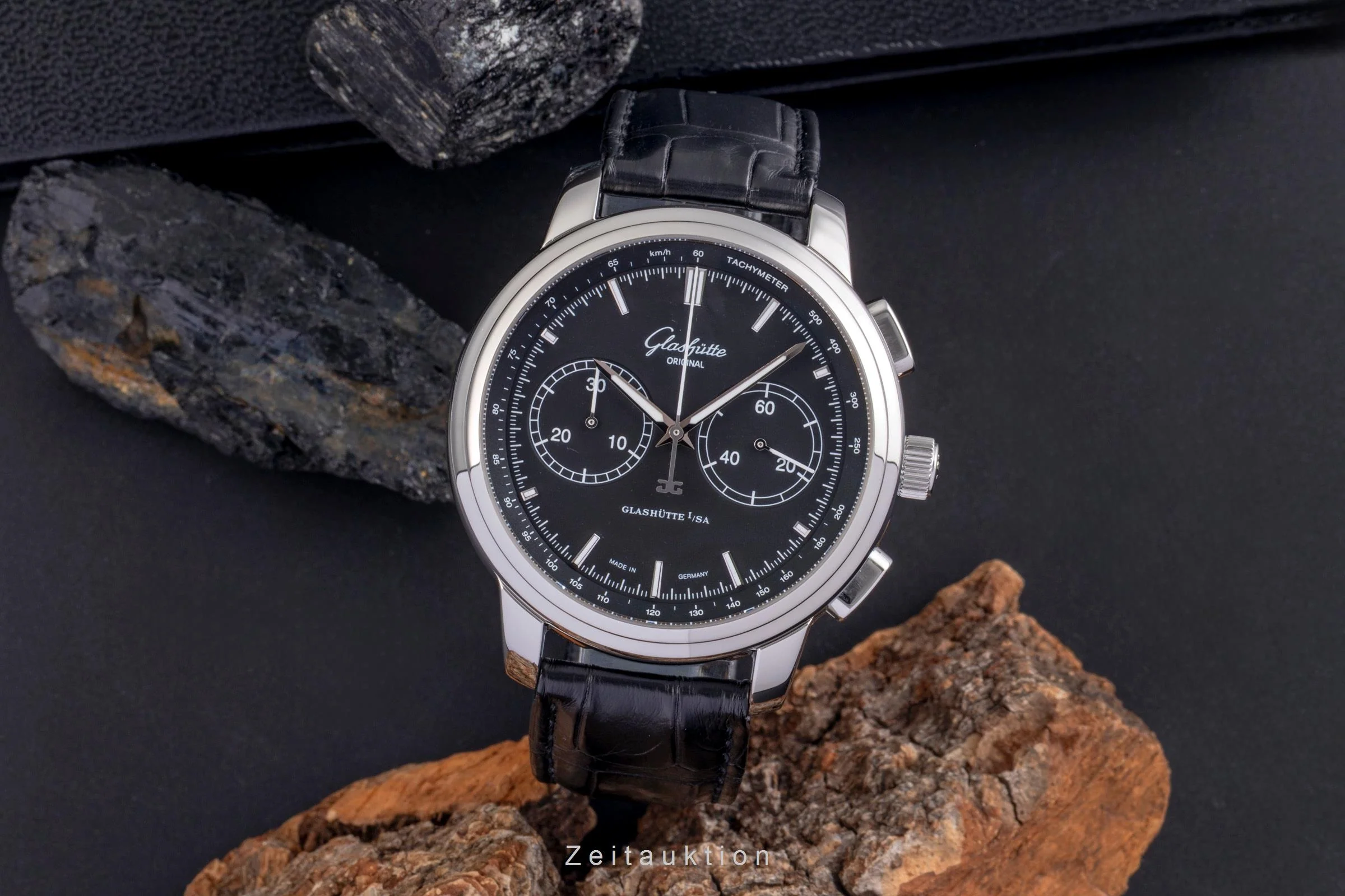 Glashütte Senator chronograph steel automatic men's watch 1-39-34-20-42-04  [2505388] - Image 4