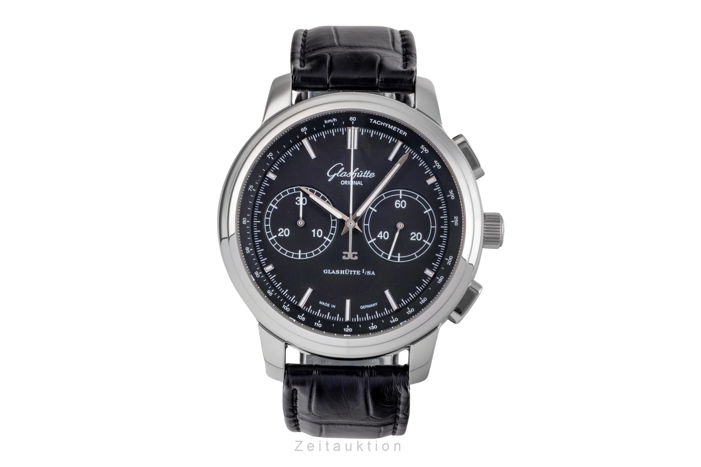 Glashütte Senator chronograph steel automatic men's watch 1-39-34-20-42-04  [2505388] - Image 5