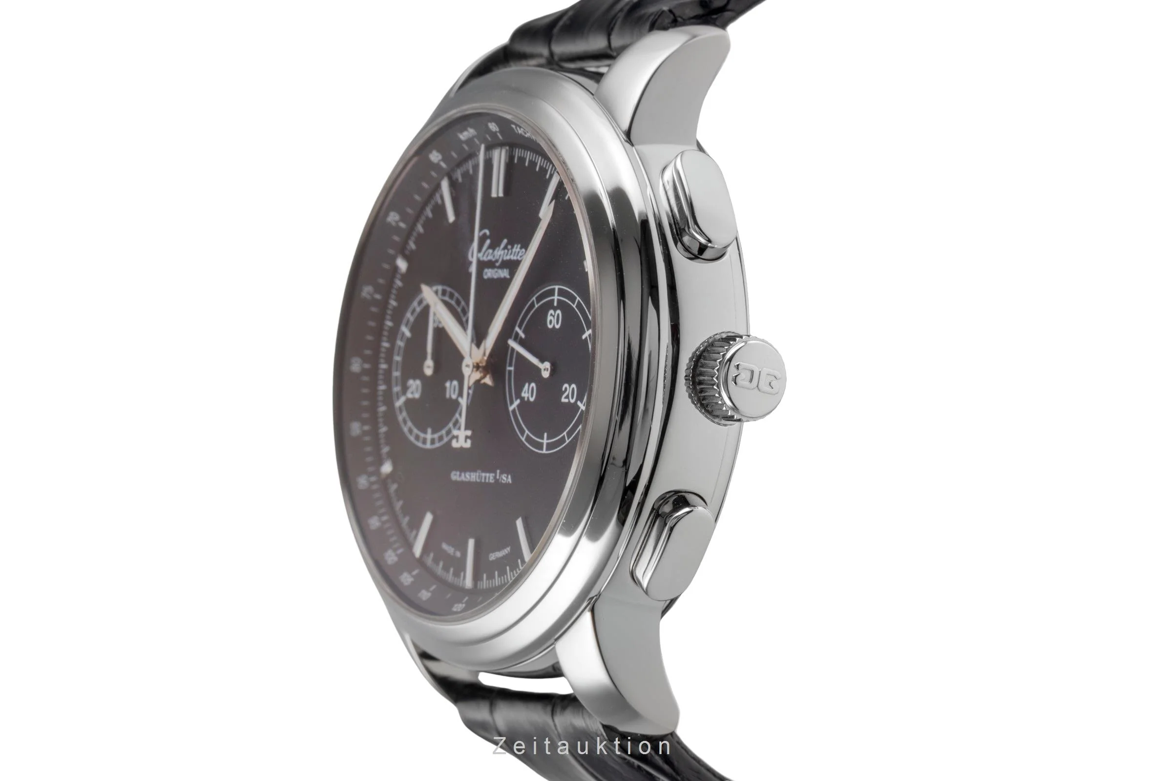 Glashütte Senator chronograph steel automatic men's watch 1-39-34-20-42-04  [2505388] - Image 7
