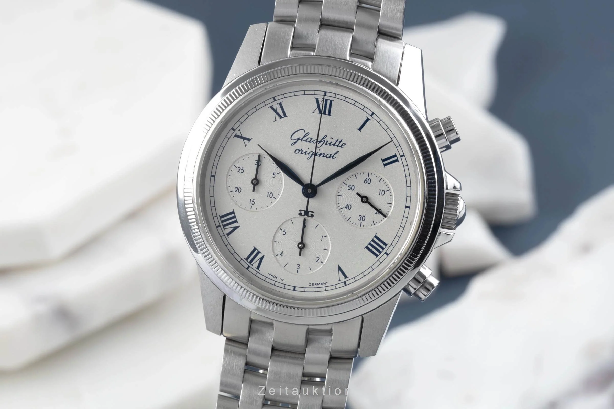 Glashütte Senator chronograph steel automatic men's watch 10-66-02-03-04  [2406613] - Image 2