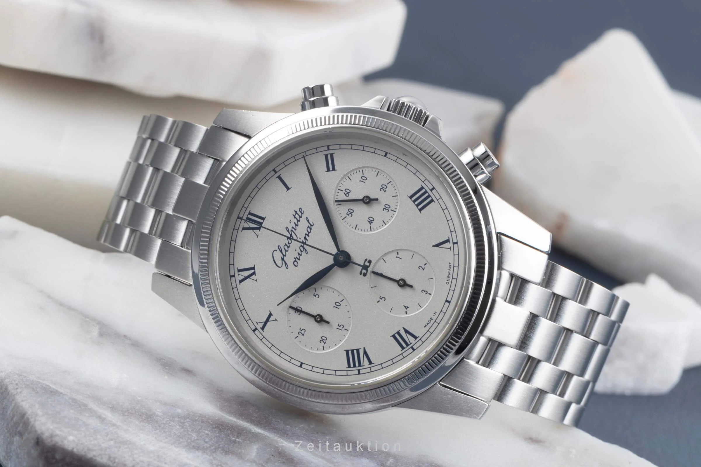 Glashütte Senator chronograph steel automatic men's watch 10-66-02-03-04  [2406613] - Image 3