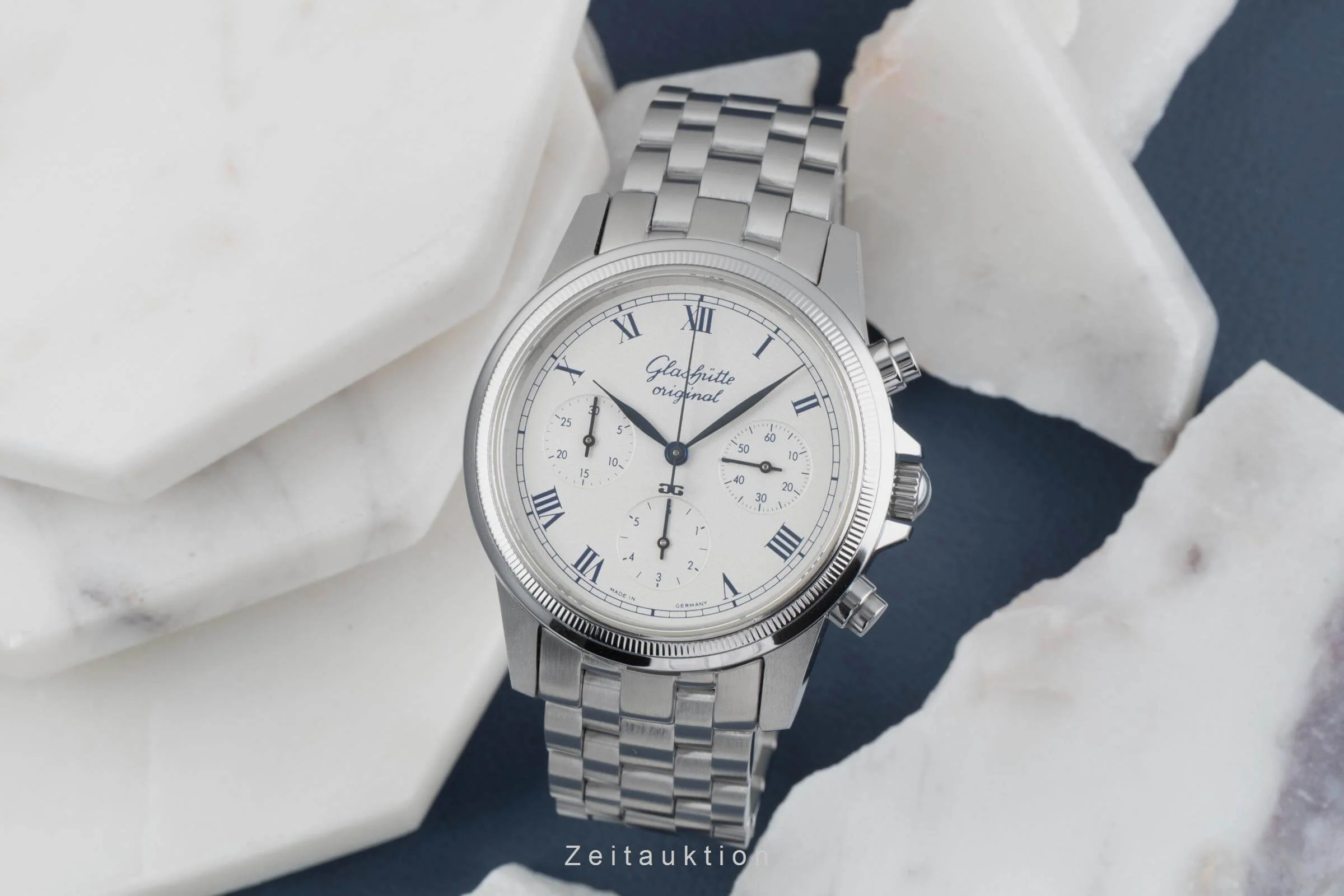 Glashütte Senator chronograph steel automatic men's watch 10-66-02-03-04  [2406613] - Image 4