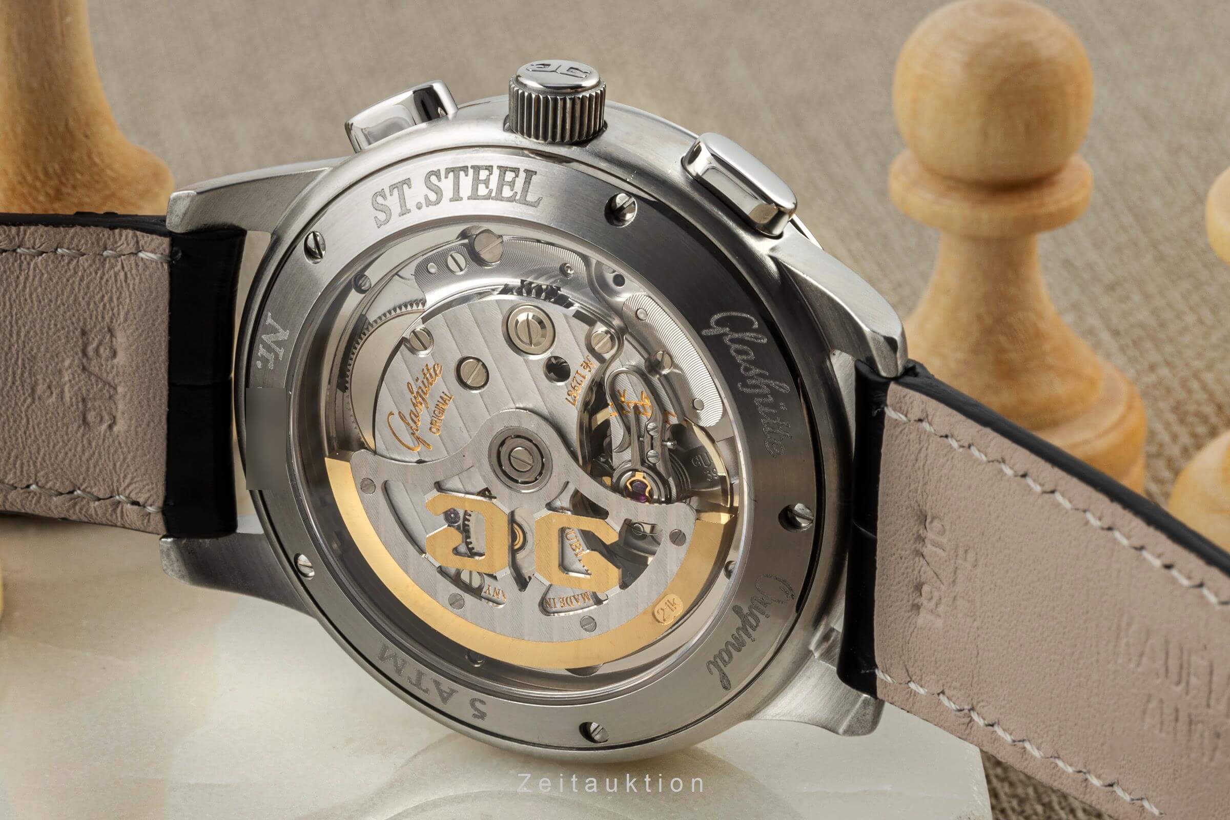 Glashütte Senator chronograph steel automatic men's watch 39-31-11-13-04  [2402557] - Image 14