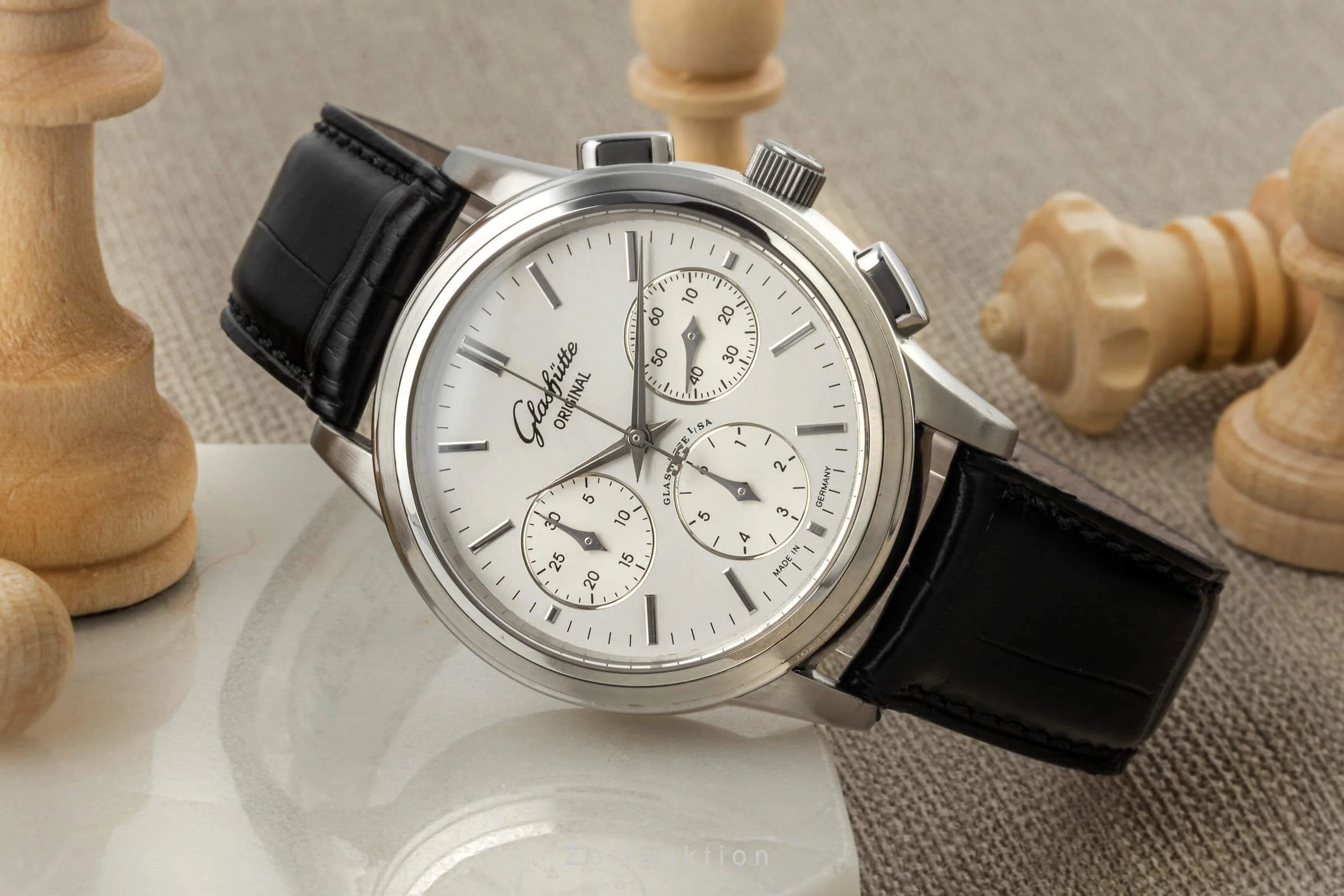 Glashütte Senator chronograph steel automatic men's watch 39-31-11-13-04  [2402557] - Image 2