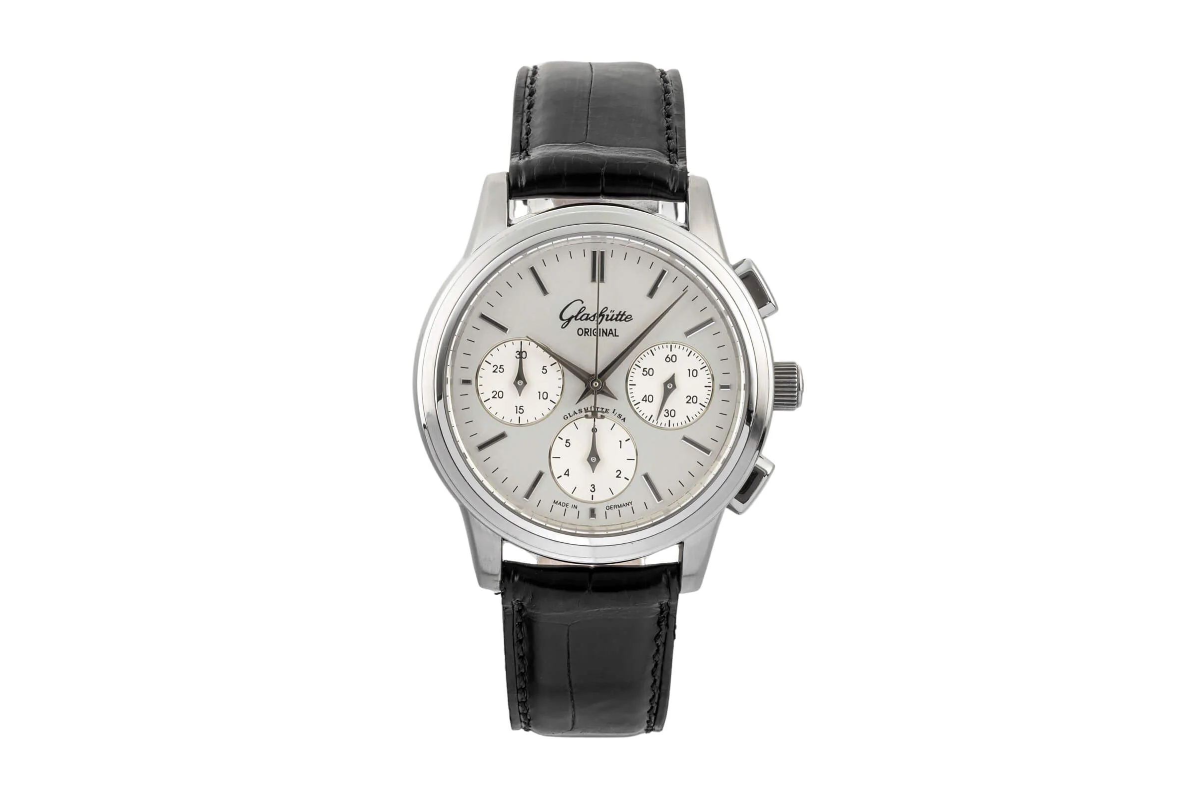 Glashütte Senator chronograph steel automatic men's watch 39-31-11-13-04  [2402557] - Image 4