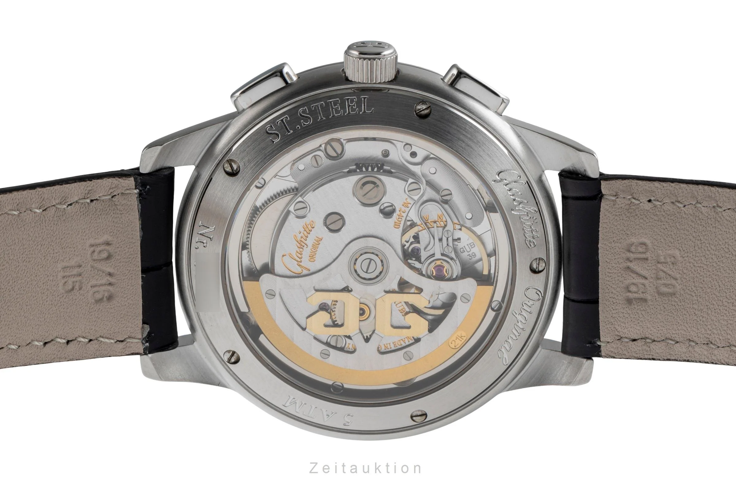 Glashütte Senator chronograph steel automatic men's watch 39-31-11-13-04  [2502225] - Image 11