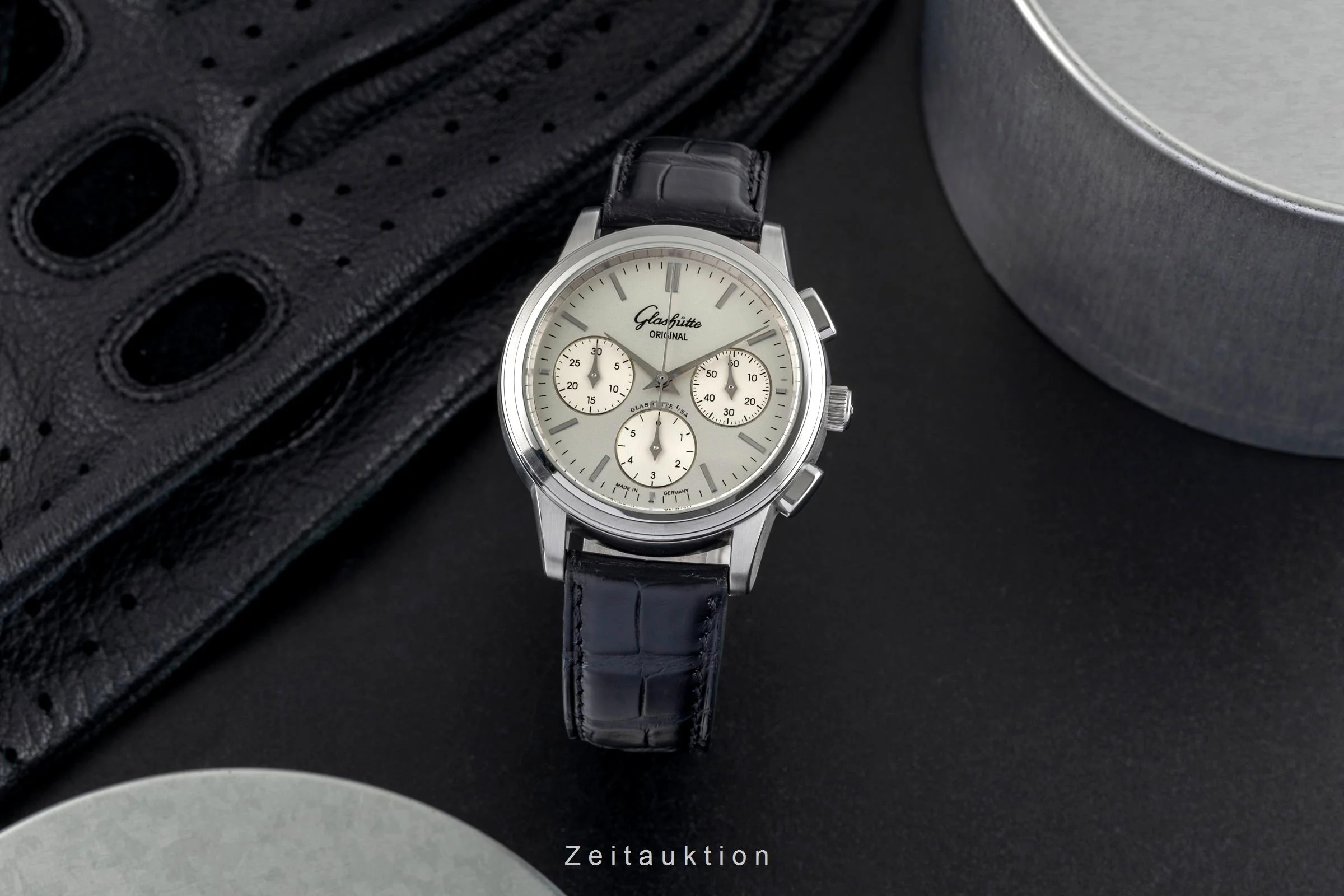 Glashütte Senator chronograph steel automatic men's watch 39-31-11-13-04  [2502225] - Image 4