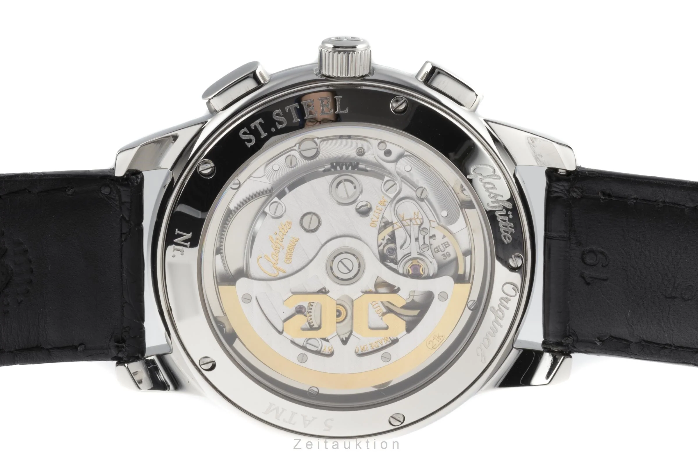 Glashütte Senator chronograph steel automatic men's watch 39-31-14-23-04 LP: 8200EUR  [2206236] - Image 12