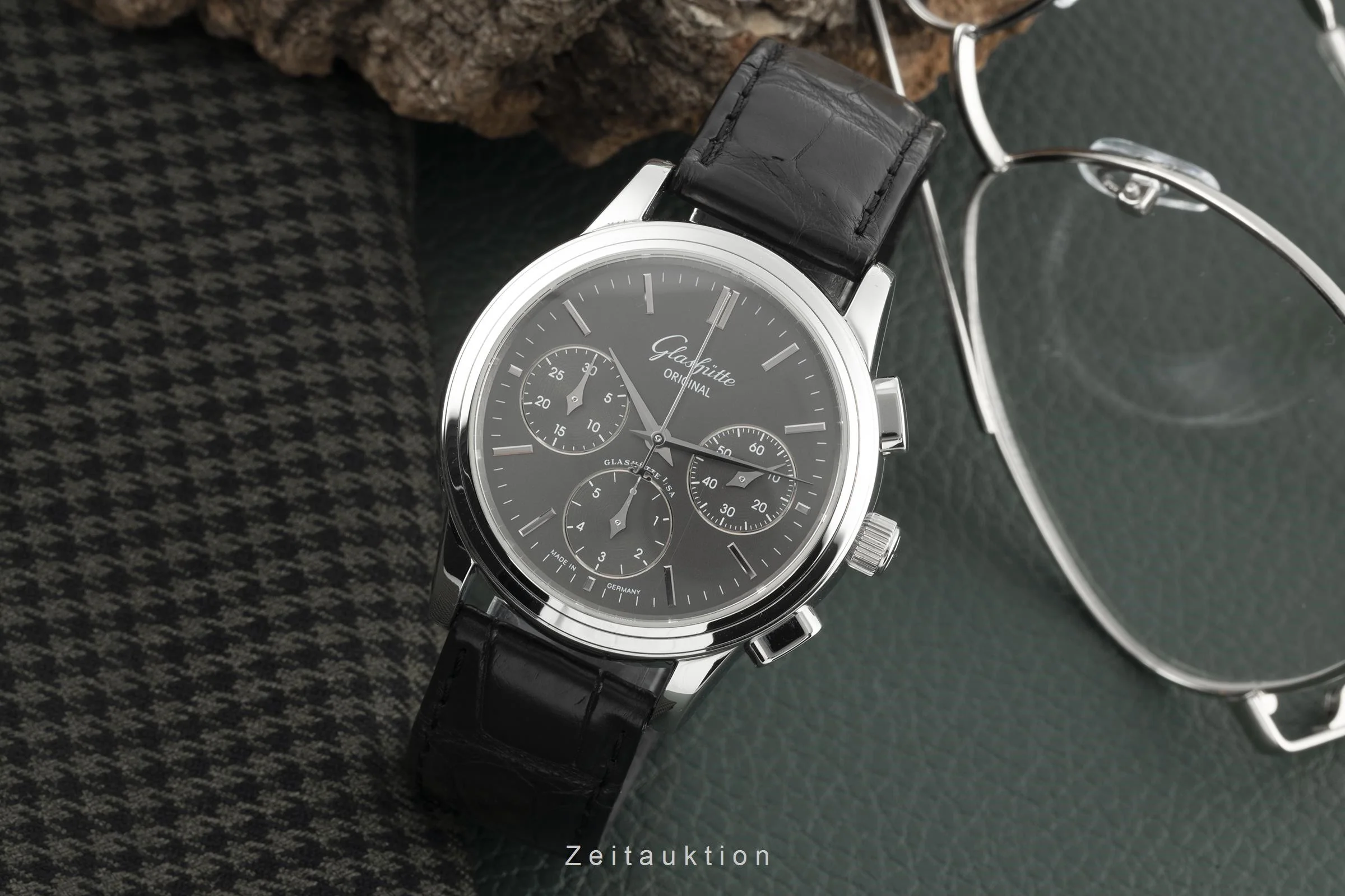 Glashütte Senator chronograph steel automatic men's watch 39-31-14-23-04 LP: 8200EUR  [2206236] - Image 3