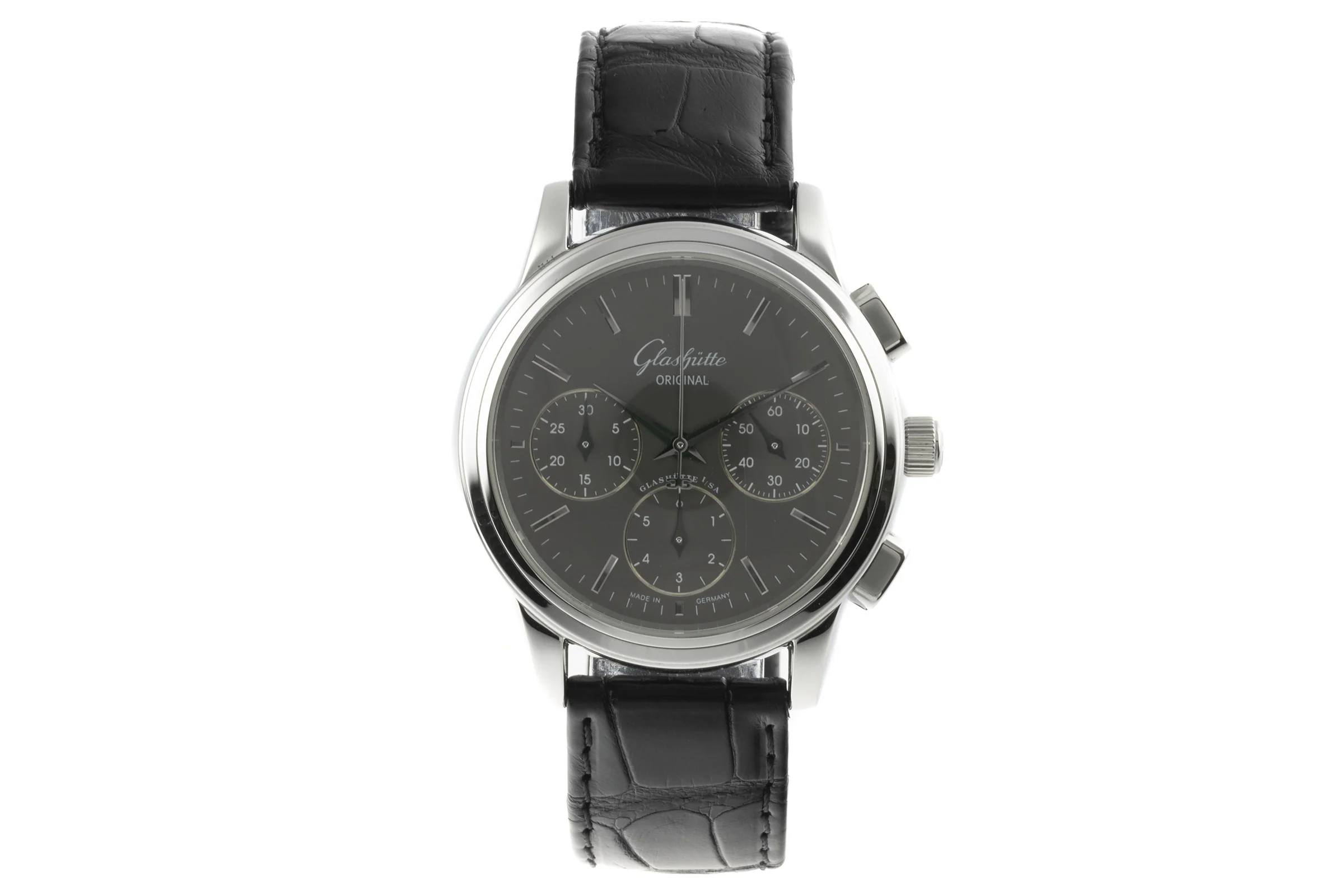 Glashütte Senator chronograph steel automatic men's watch 39-31-14-23-04 LP: 8200EUR  [2206236] - Image 4