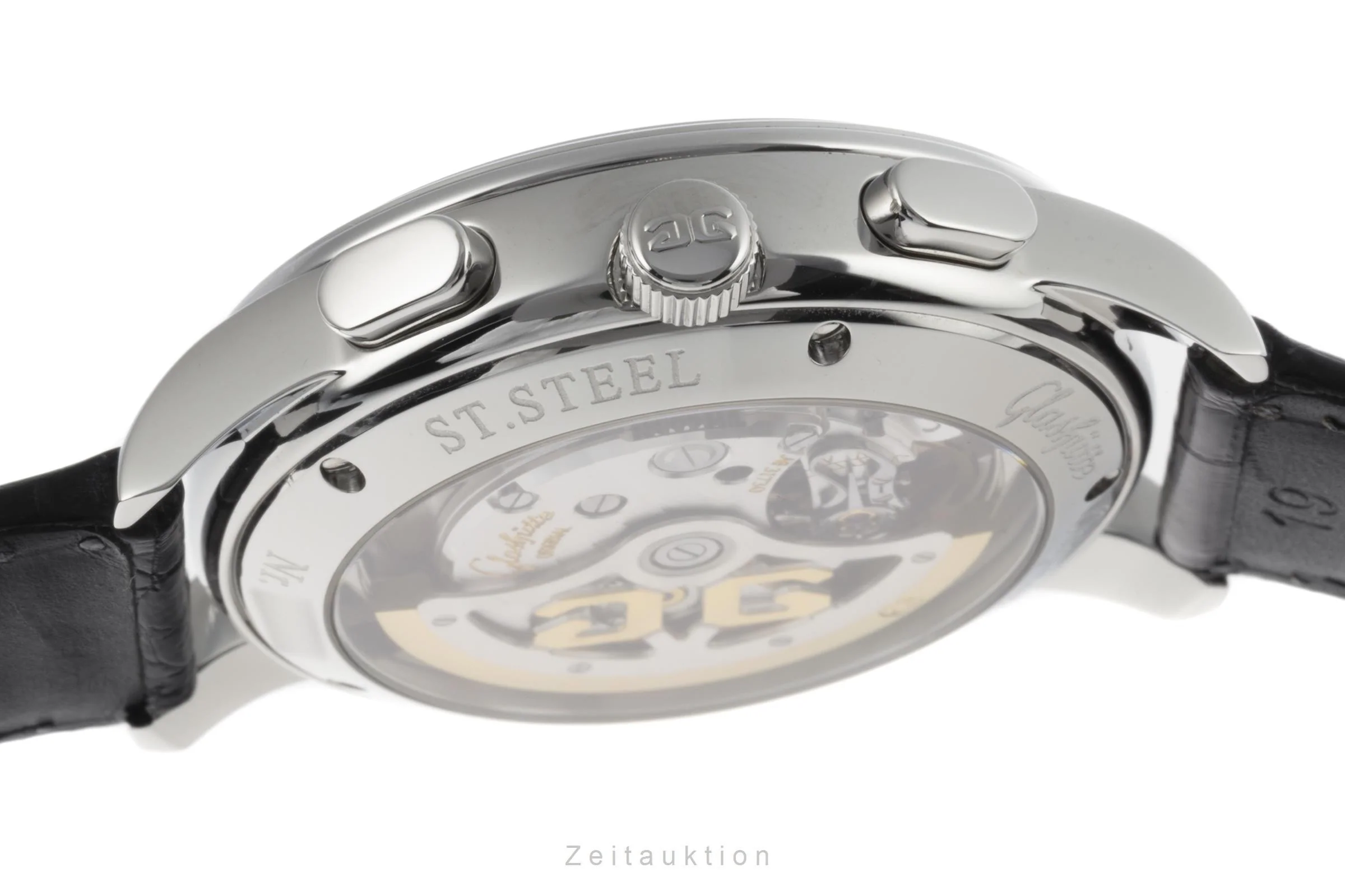 Glashütte Senator chronograph steel automatic men's watch 39-31-14-23-04 LP: 8200EUR  [2206236] - Image 9
