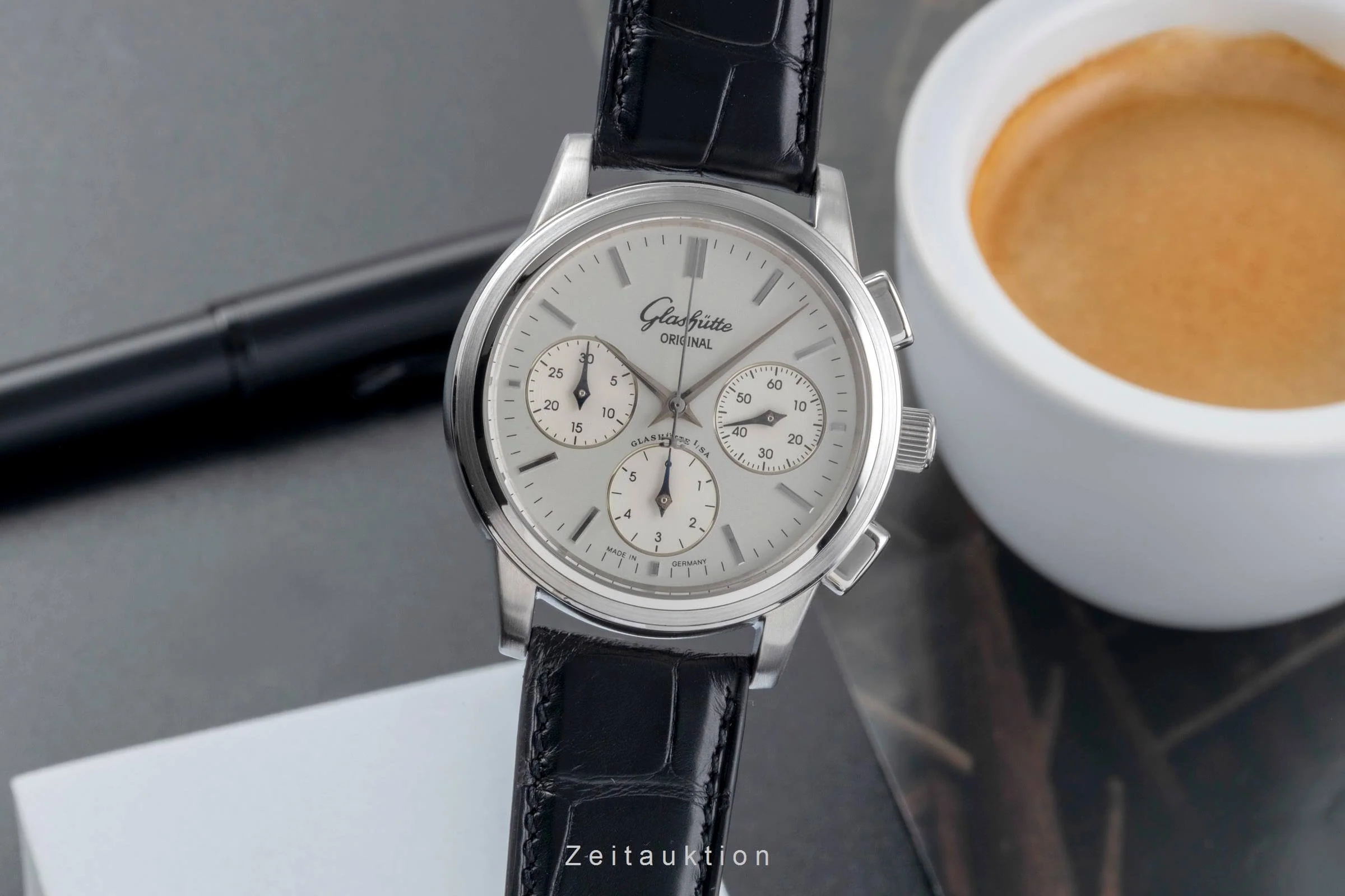 Glashütte Senator chronograph steel automatic men's watch 39-31-14-23-04  [2501228] - Image 2