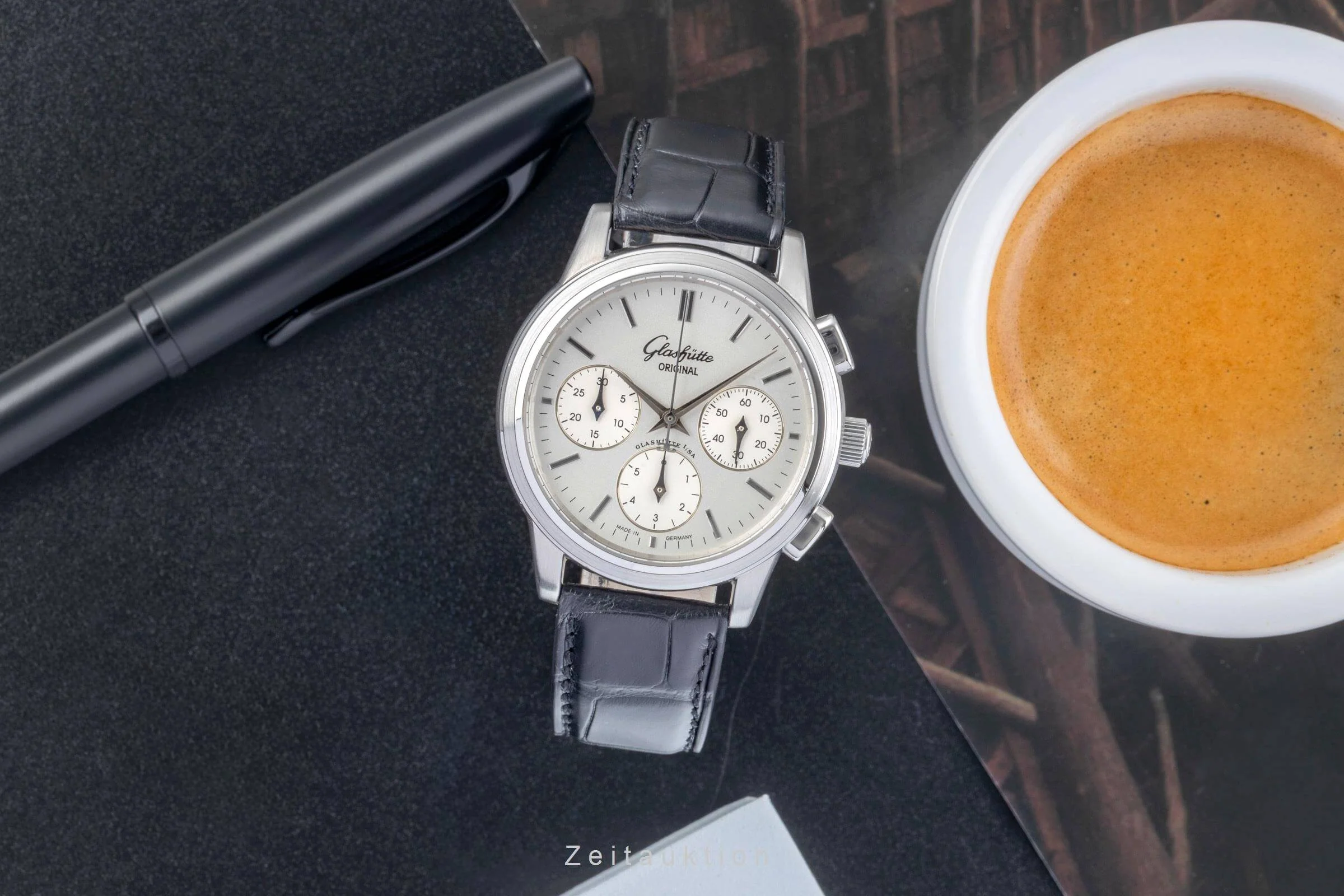 Glashütte Senator chronograph steel automatic men's watch 39-31-14-23-04  [2501228] - Image 4