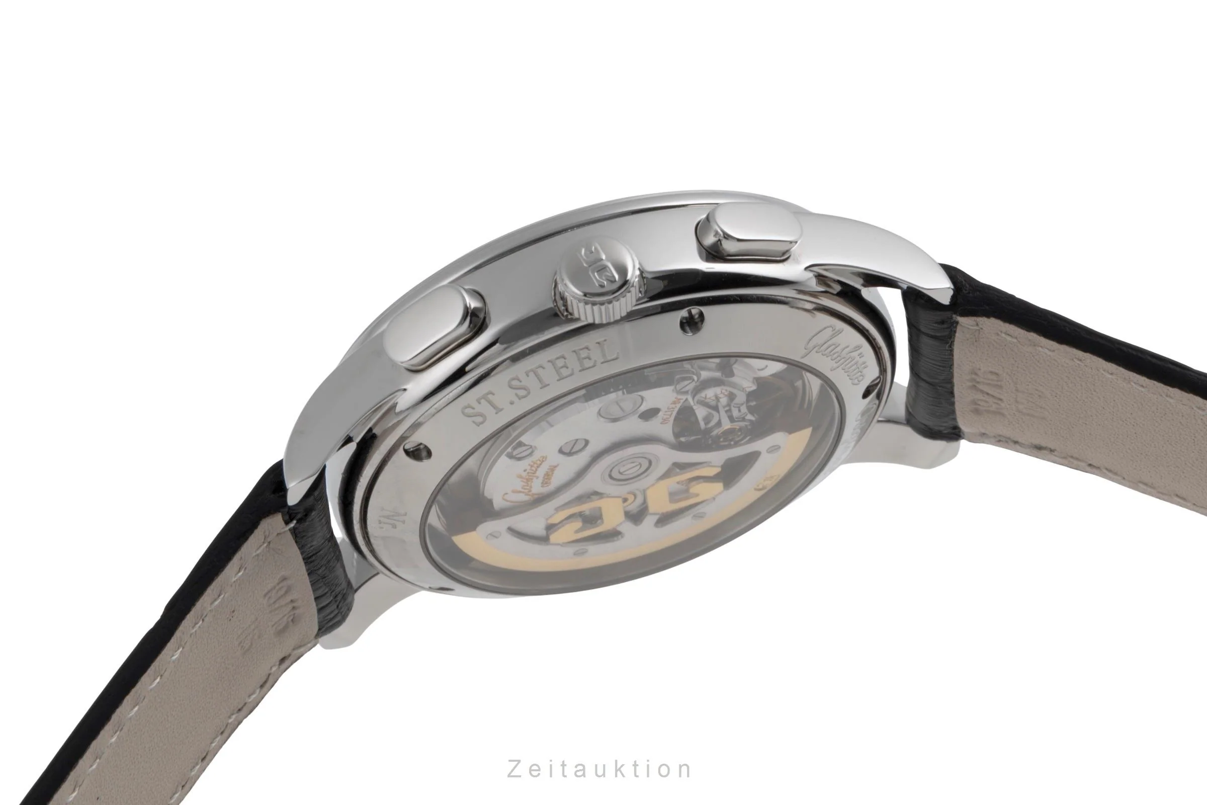 Glashütte Senator chronograph steel automatic men's watch 39-31-14-23-04  [2503763] - Image 12