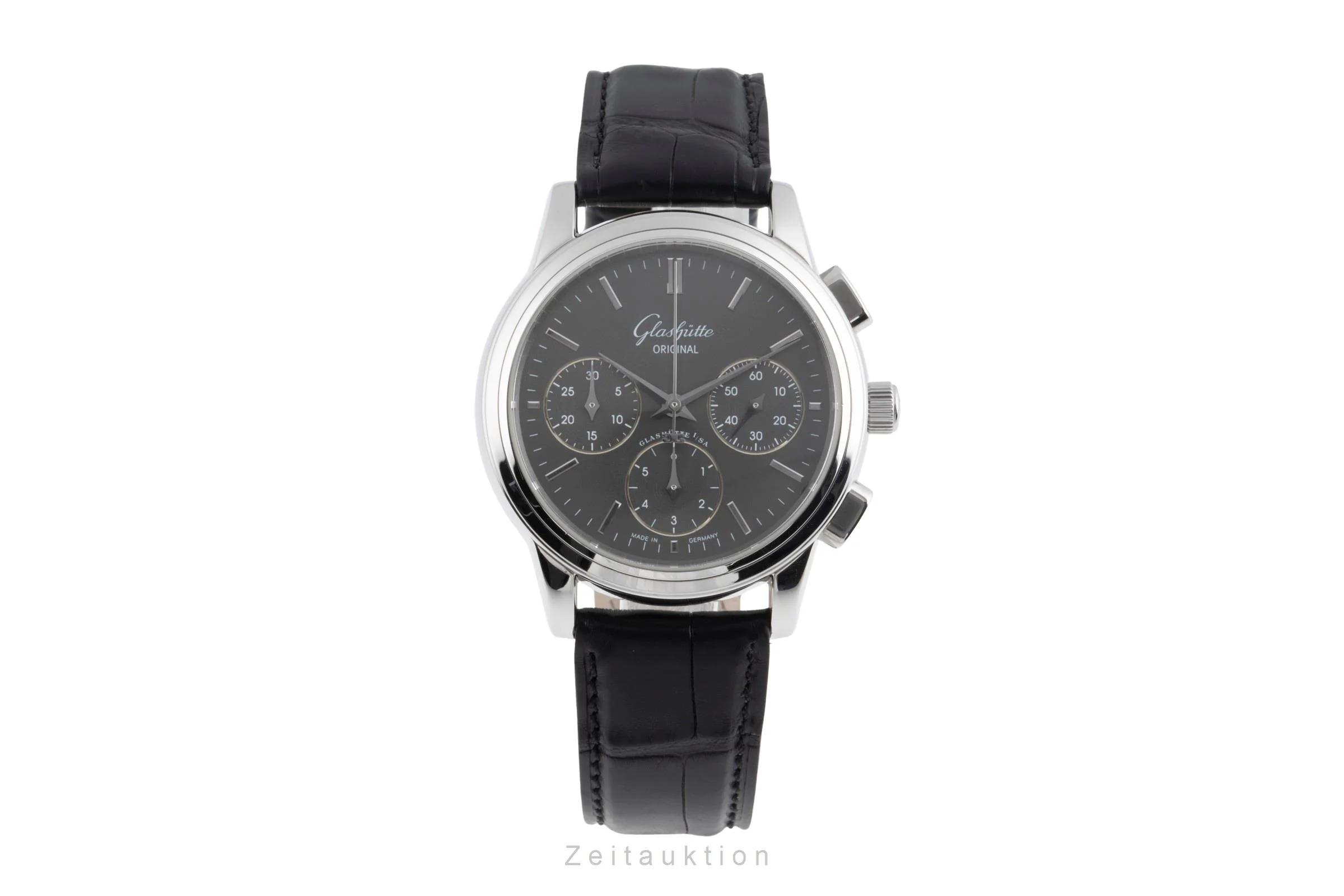 Glashütte Senator chronograph steel automatic men's watch 39-31-14-23-04  [2503763] - Image 5