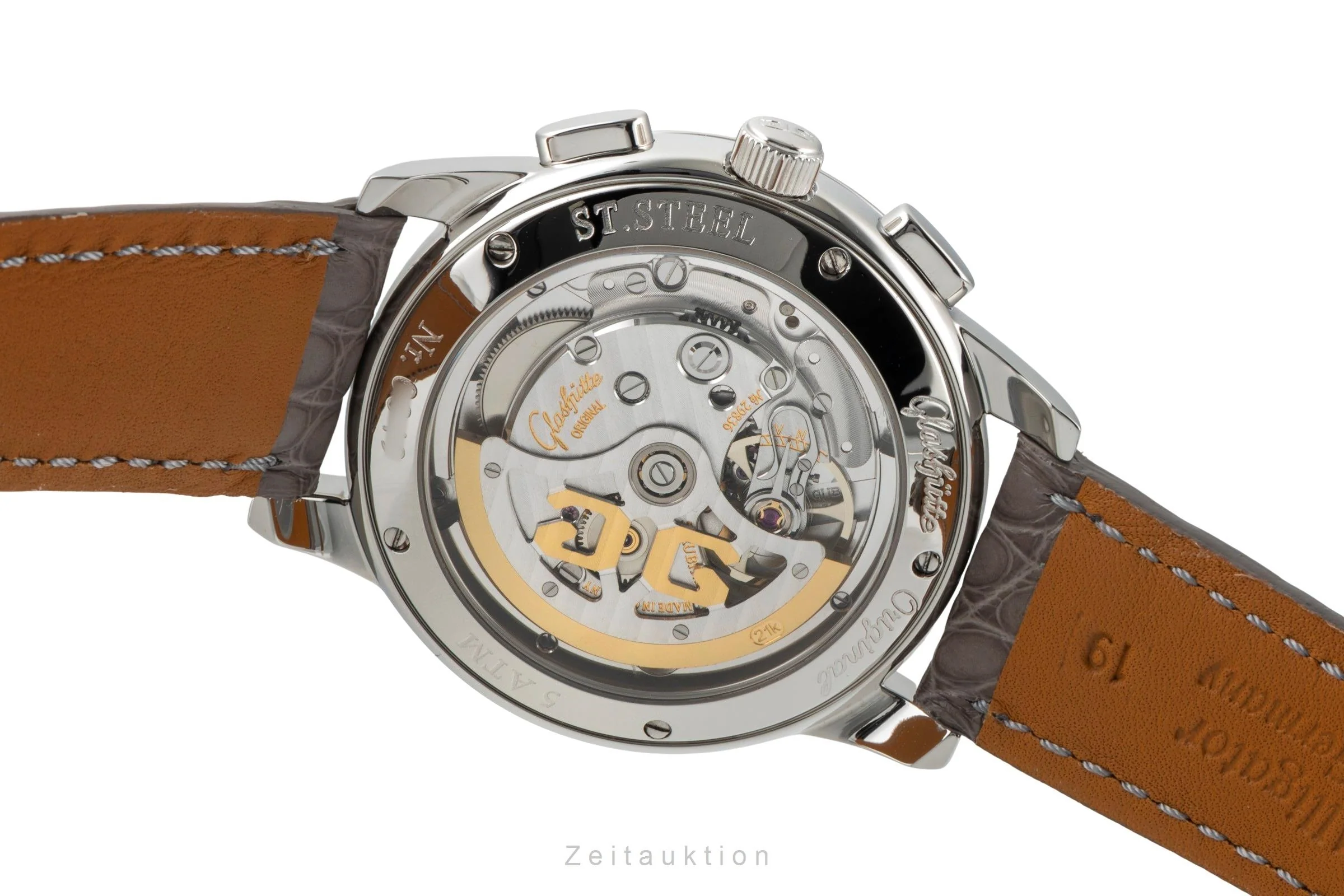 Glashütte Senator chronograph steel automatic men's watch 39-31-14-23-04  [2601110] - Image 12