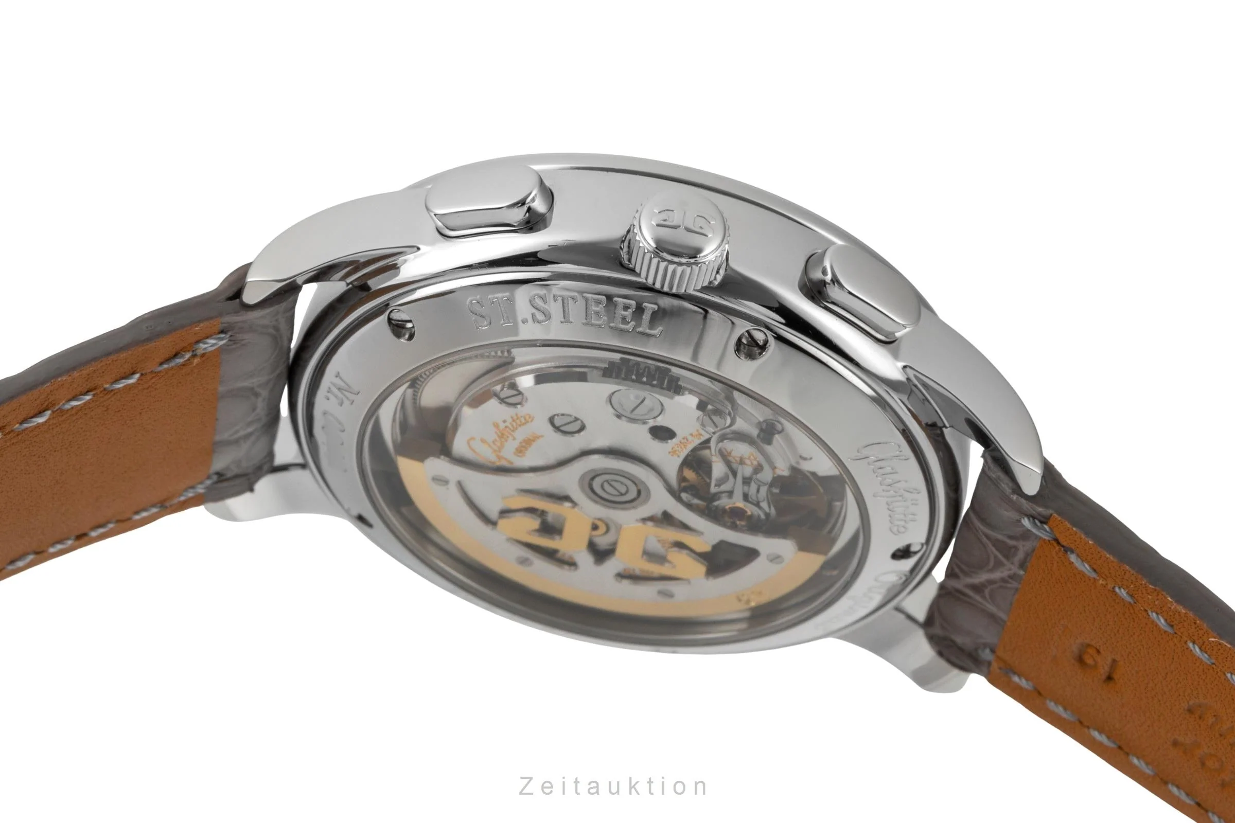 Glashütte Senator chronograph steel automatic men's watch 39-31-14-23-04  [2601110] - Image 13