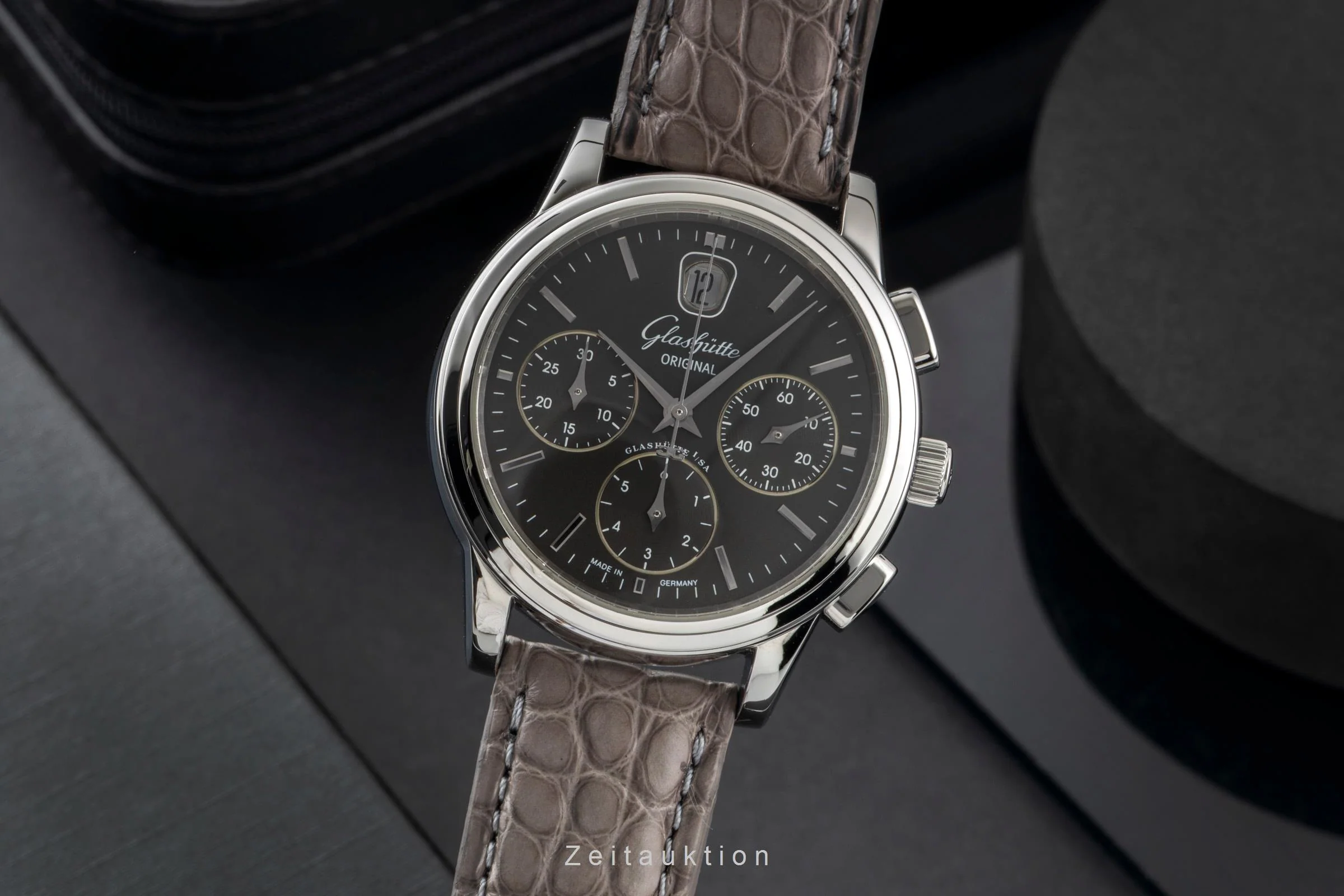 Glashütte Senator chronograph steel automatic men's watch 39-31-14-23-04  [2601110] - Image 2