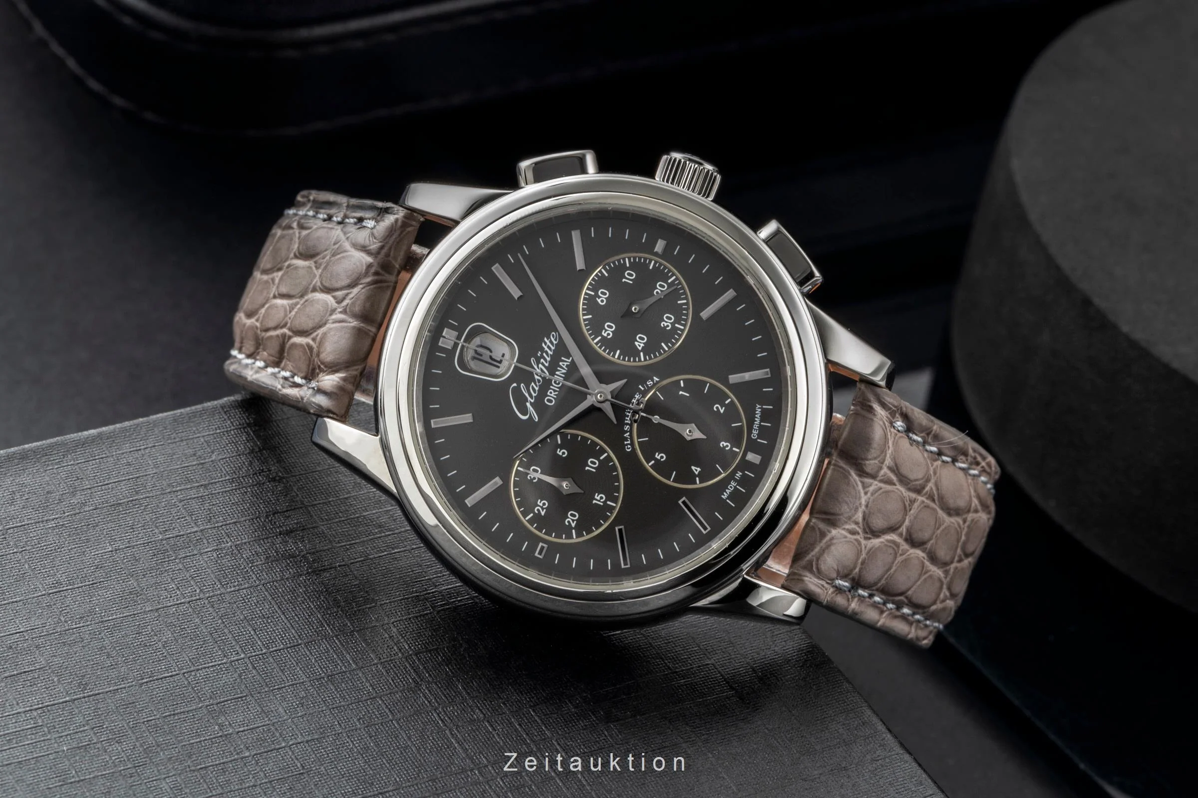 Glashütte Senator chronograph steel automatic men's watch 39-31-14-23-04  [2601110] - Image 3