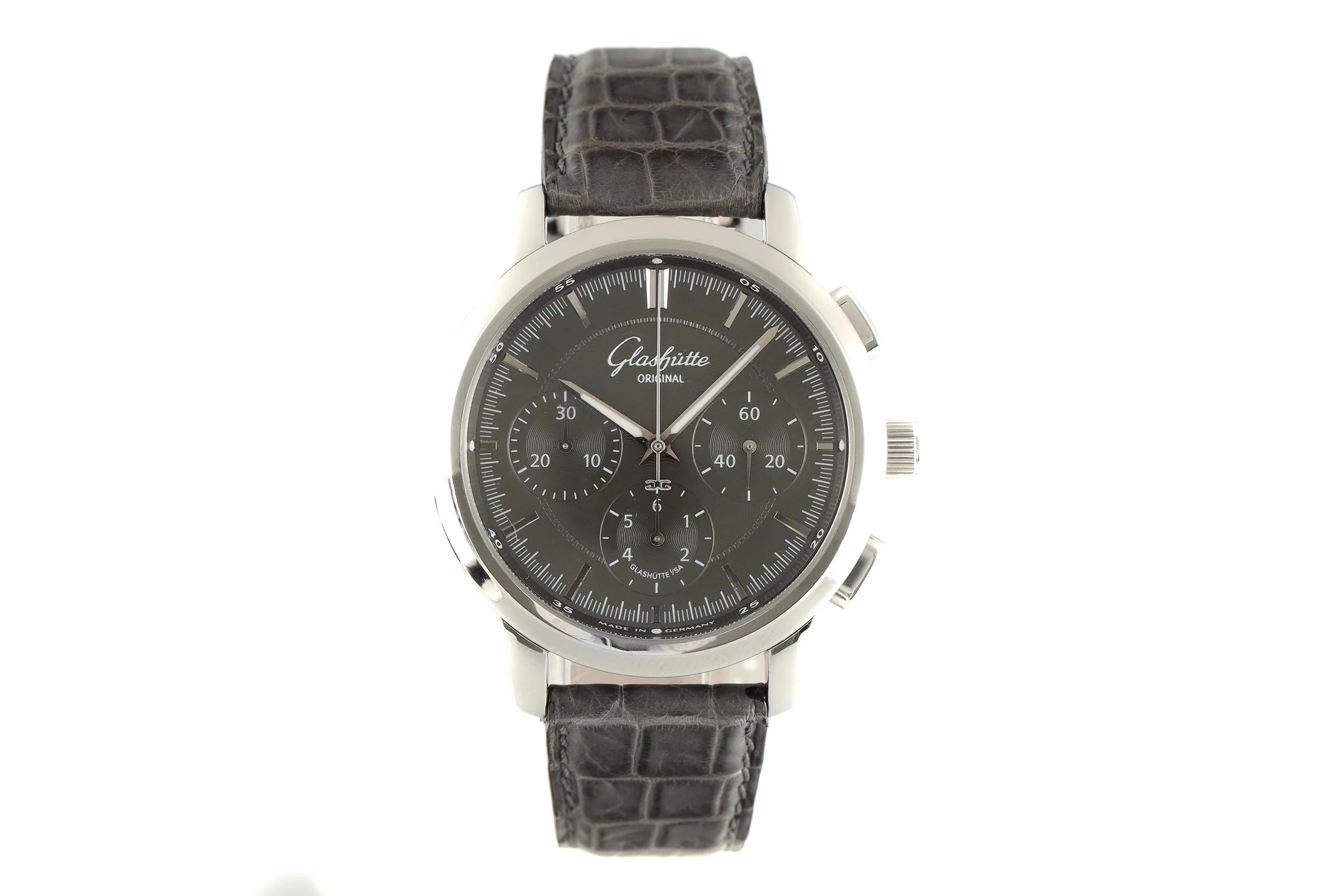 Glashütte Senator chronograph steel automatic men's watch 39-31-34-42-04 LP: 7000EUR  [2104259] - Image 4