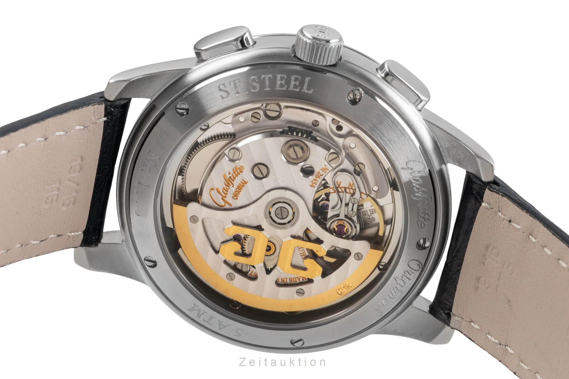 Glashütte Senator chronograph steel automatic men's watch 39-32-11-13-04  [2502210] - Image 11
