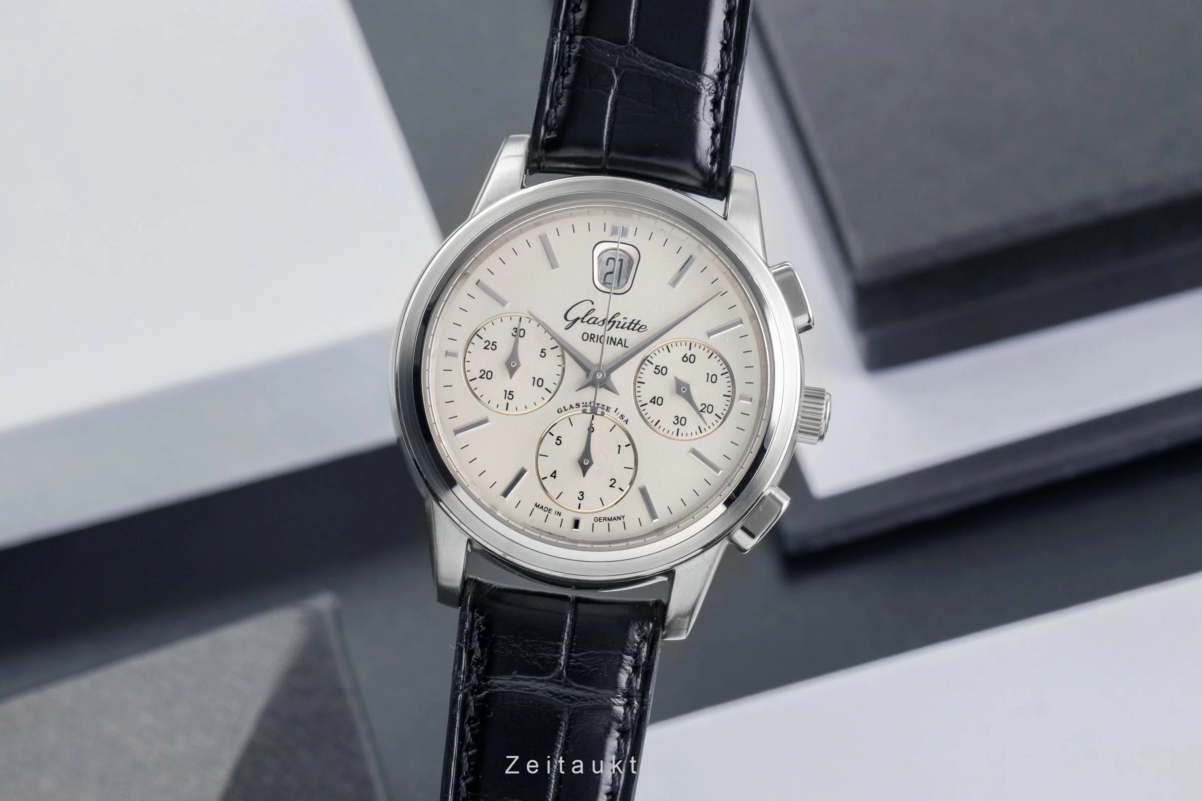 Glashütte Senator chronograph steel automatic men's watch 39-32-11-13-04  [2502210] - Image 2