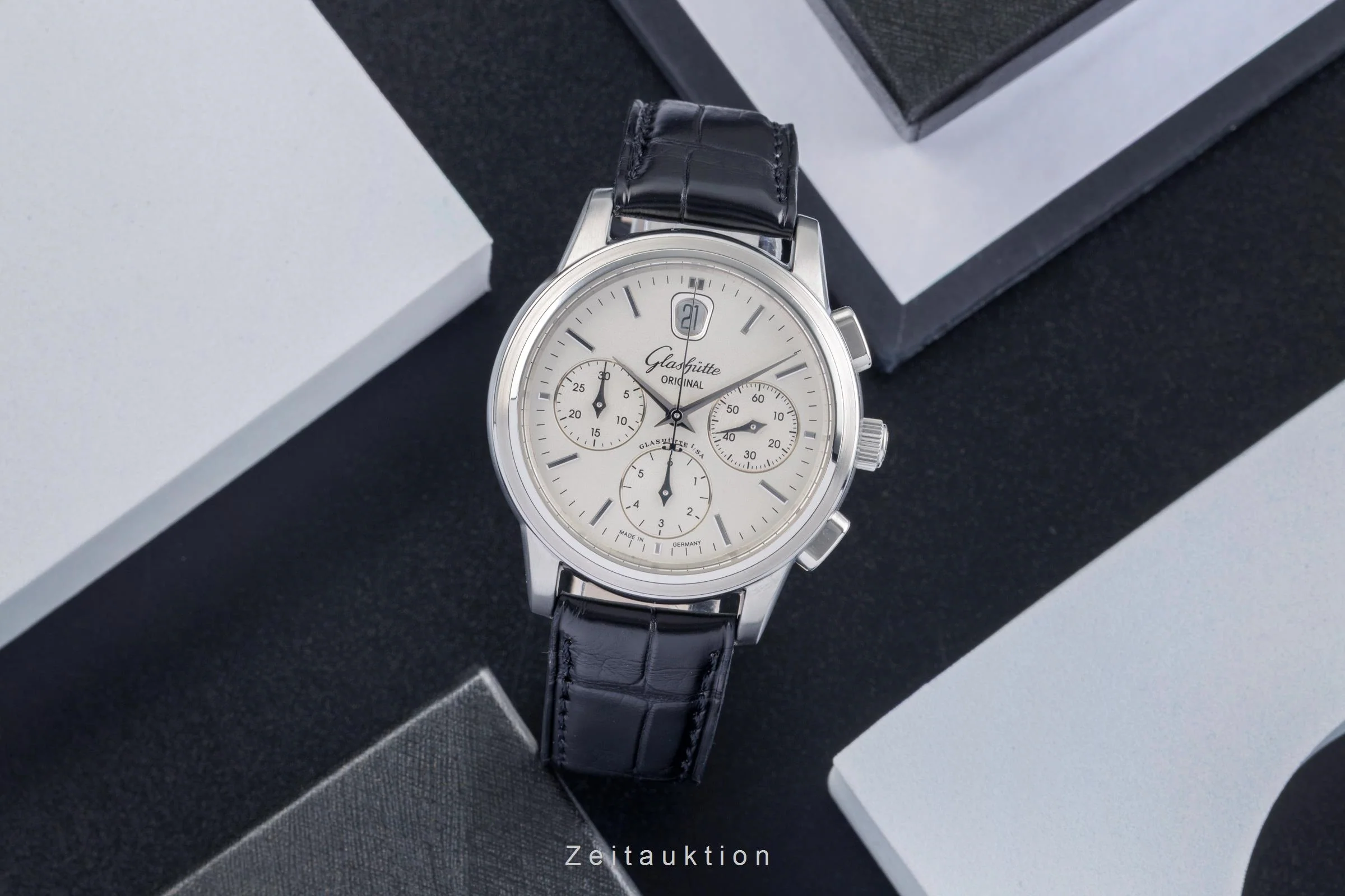 Glashütte Senator chronograph steel automatic men's watch 39-32-11-13-04  [2502210] - Image 4