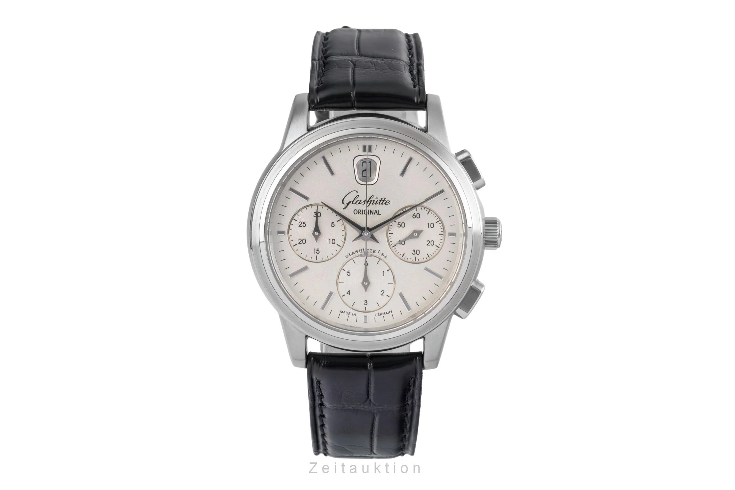 Glashütte Senator chronograph steel automatic men's watch 39-32-11-13-04  [2502210] - Image 5