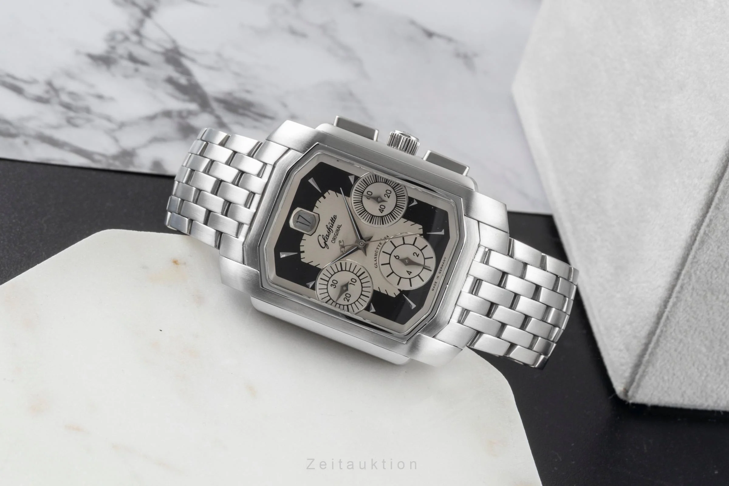 Glashütte Senator chronograph steel automatic men's watch 39-32-17-04-04  [2507367] - Image 4