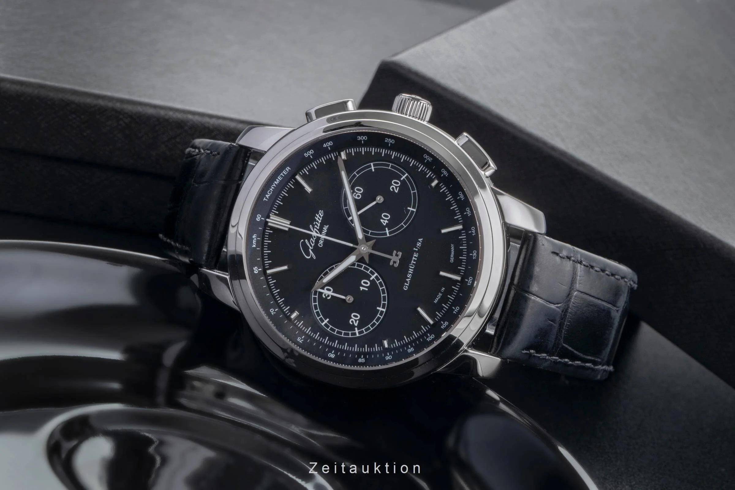 Glashütte Senator chronograph steel automatic men's watch 39-34-20-42-04 LP: 7800EUR  [2501890] - Image 3