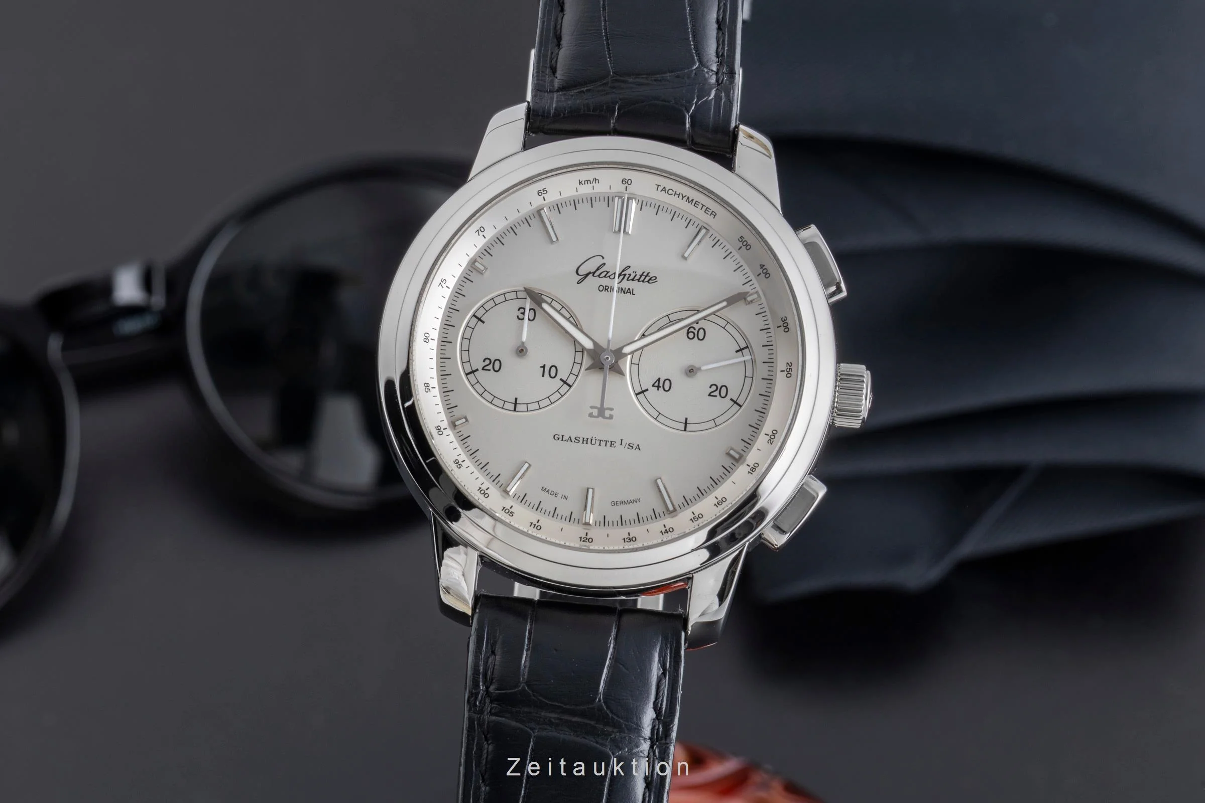 Glashütte Senator chronograph steel automatic men's watch 39-34-21-42-04  [2502618] - Image 2