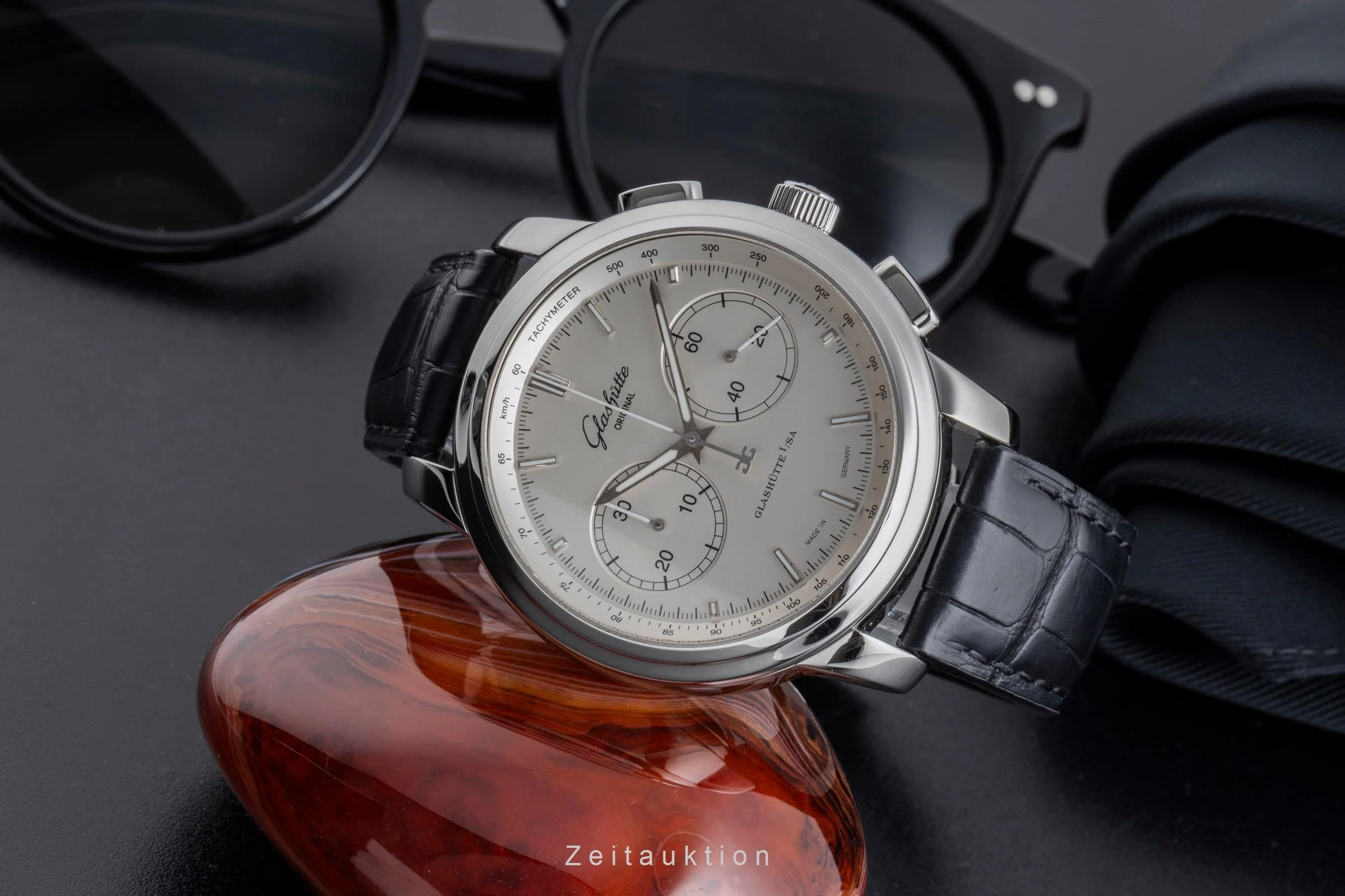 Glashütte Senator chronograph steel automatic men's watch 39-34-21-42-04  [2502618] - Image 3