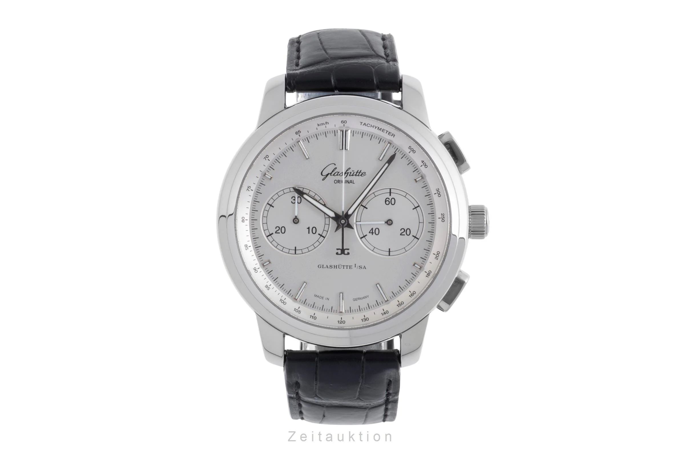 Glashütte Senator chronograph steel automatic men's watch 39-34-21-42-04  [2502618] - Image 5