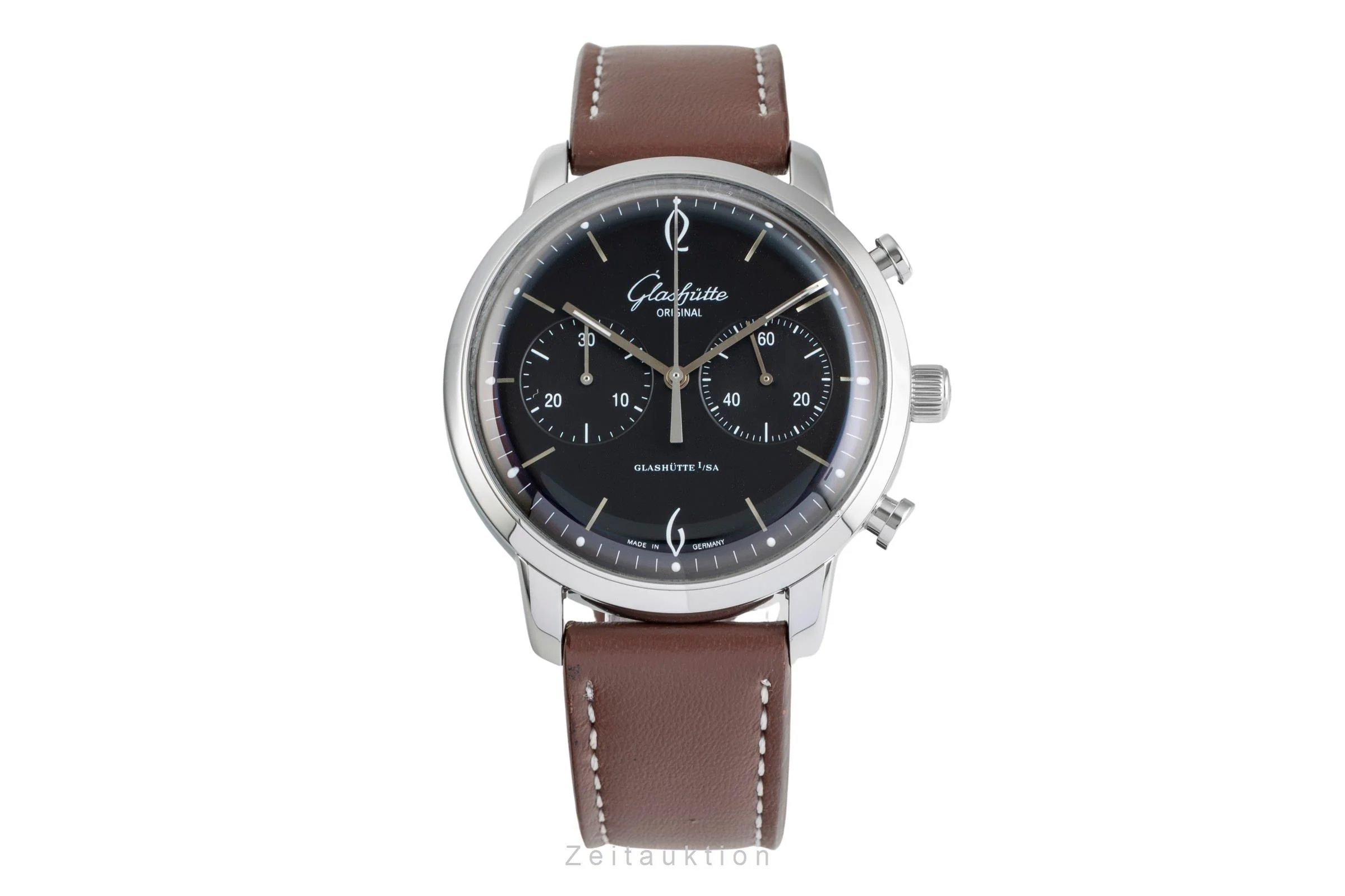 Glashütte Senator Sixties chronograph steel automatic men's watch 1-39-34-02-22-04  [2504844] - Image 5