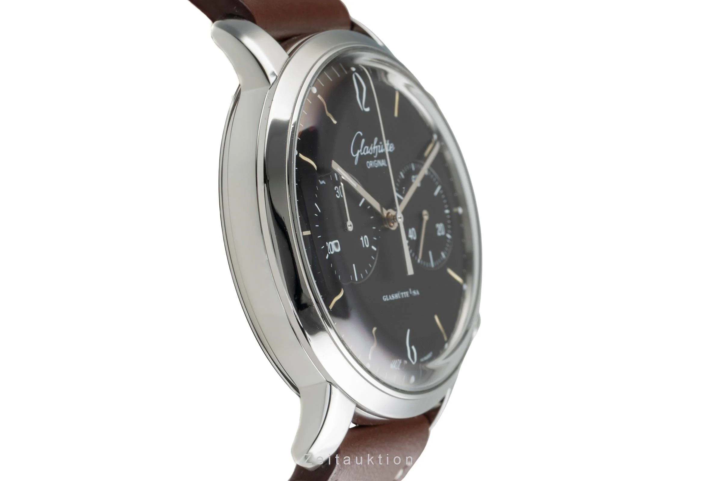Glashütte Senator Sixties chronograph steel automatic men's watch 1-39-34-02-22-04  [2504844] - Image 8