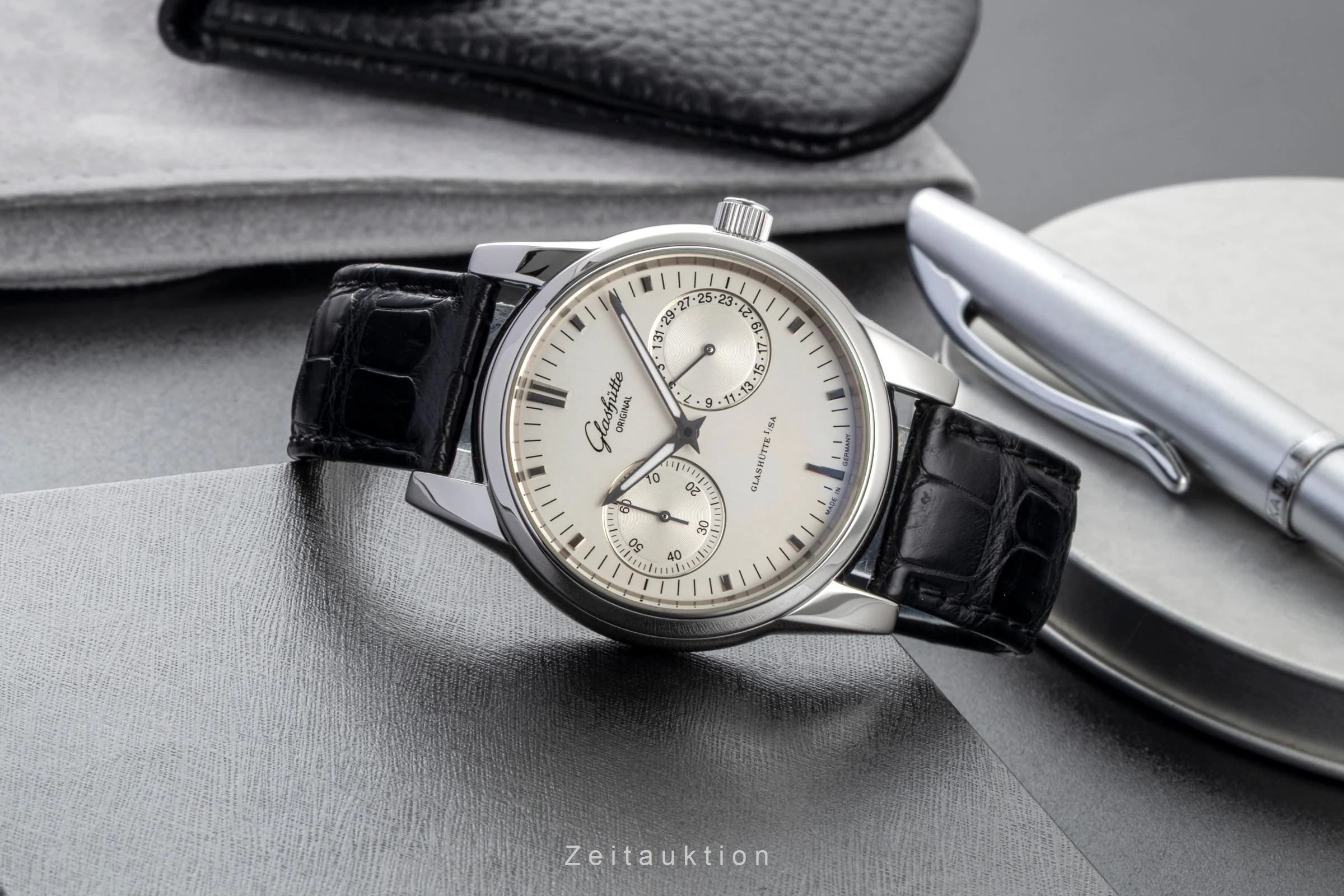 Glashütte Senator steel automatic men's watch 1-39-58-02-02-04  [2600595] - Image 3