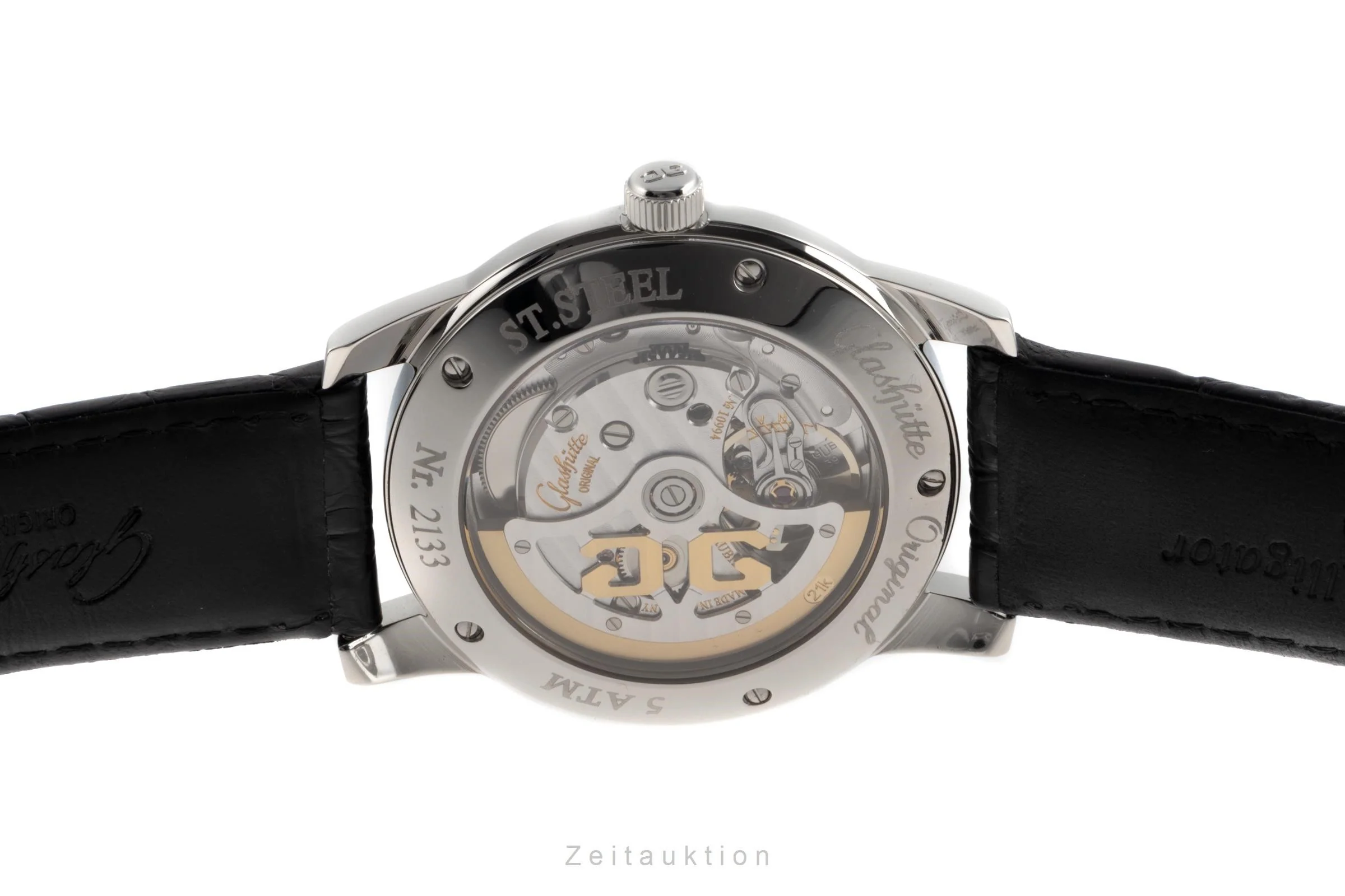 Glashütte Senator steel automatic men's watch 39-11-03-03-04 LP: 9000EUR  [2300229] - Image 9