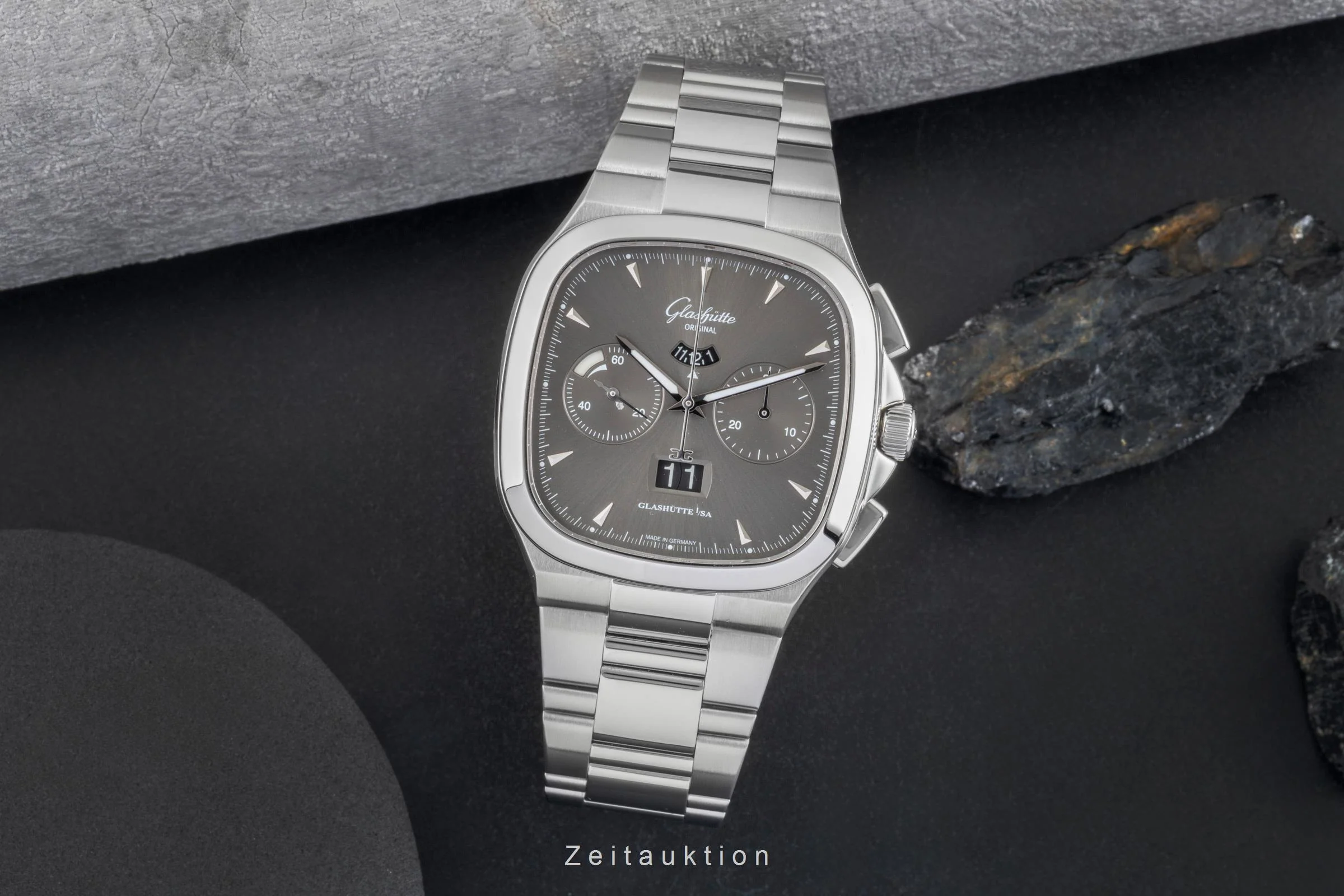 Glashütte Seventies chronograph steel automatic men's watch 1-37-02-01-02-70 LP: 16100EUR  [2505708] - Image 4