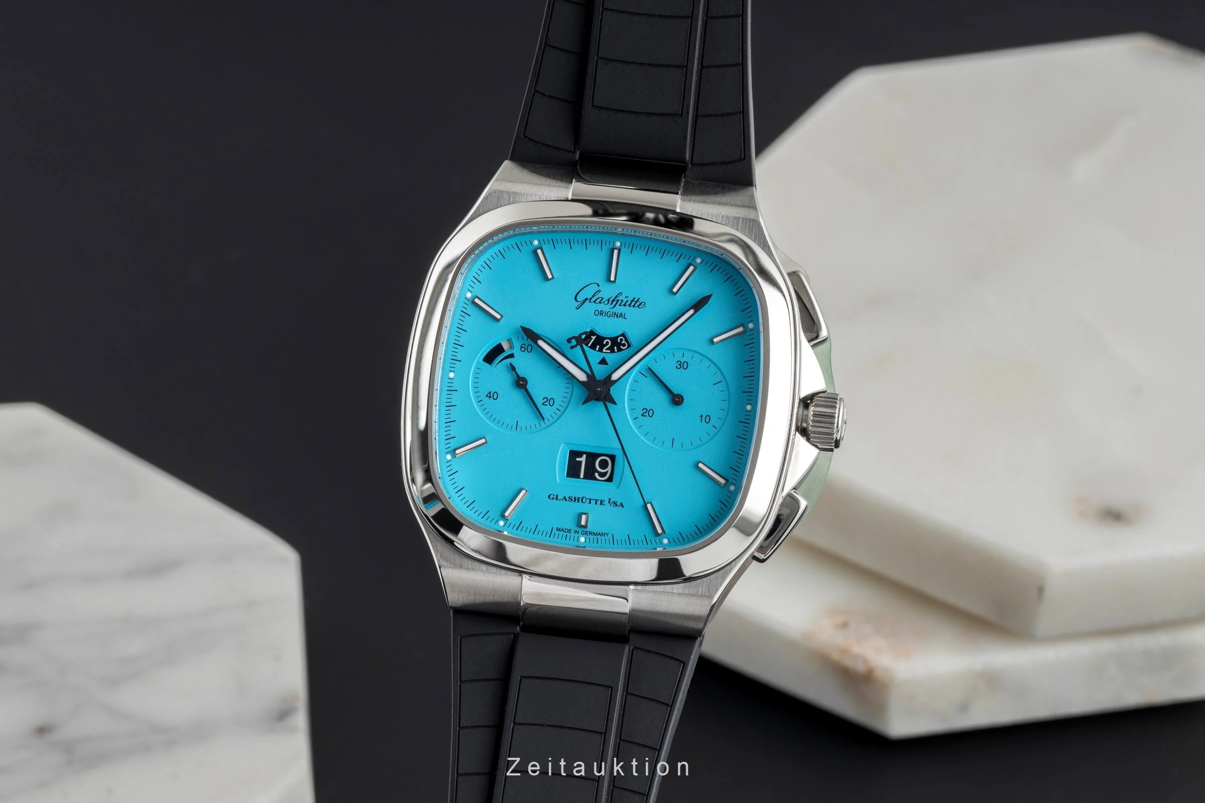 Glashütte Seventies chronograph steel automatic men's watch 1-37-02-10-02-63 Limited  [2504258] - Image 2