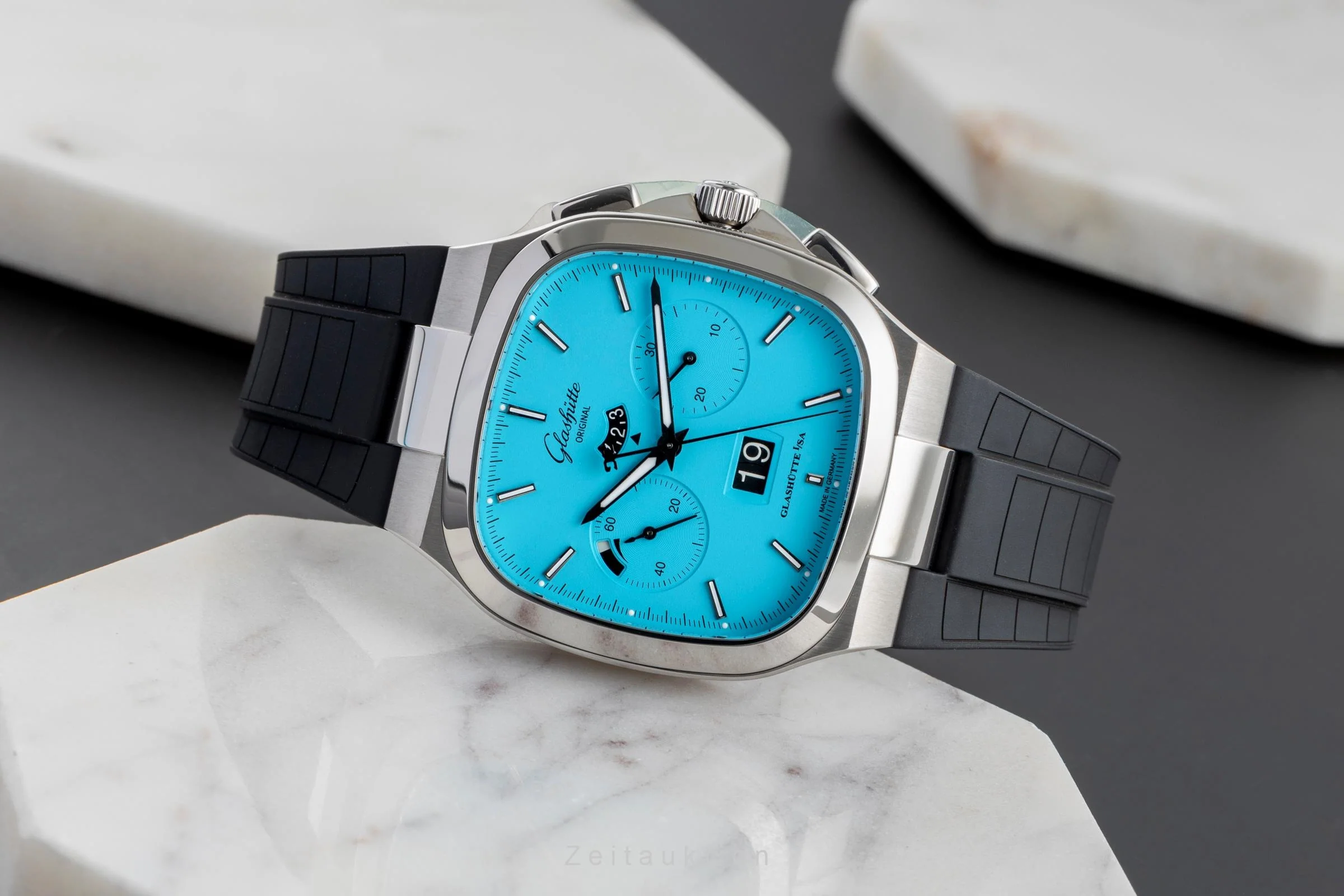 Glashütte Seventies chronograph steel automatic men's watch 1-37-02-10-02-63 Limited  [2504258] - Image 3