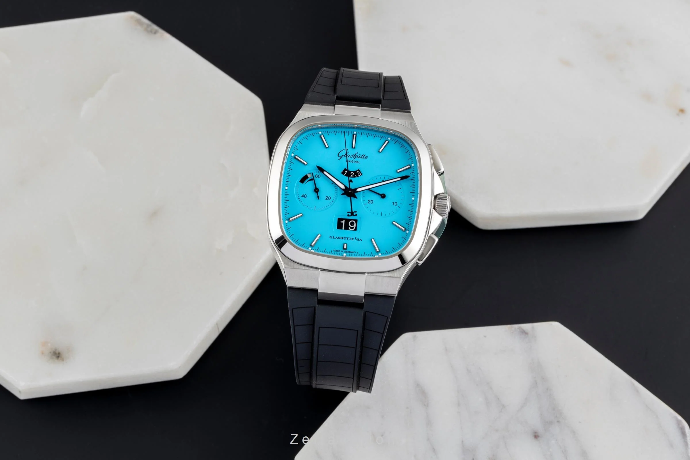 Glashütte Seventies chronograph steel automatic men's watch 1-37-02-10-02-63 Limited  [2504258] - Image 4