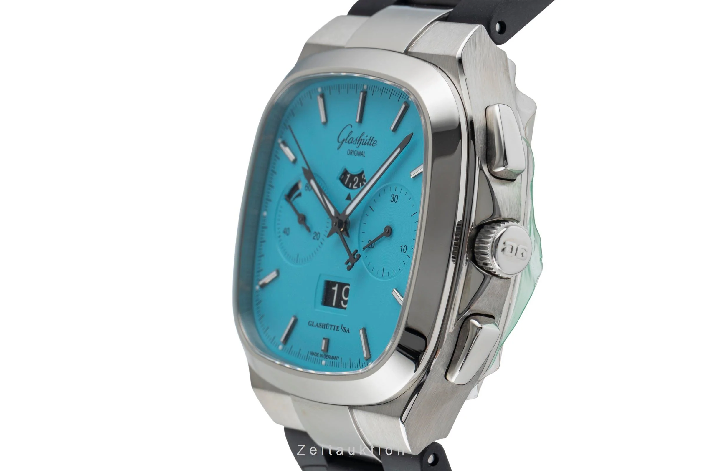Glashütte Seventies chronograph steel automatic men's watch 1-37-02-10-02-63 Limited  [2504258] - Image 7