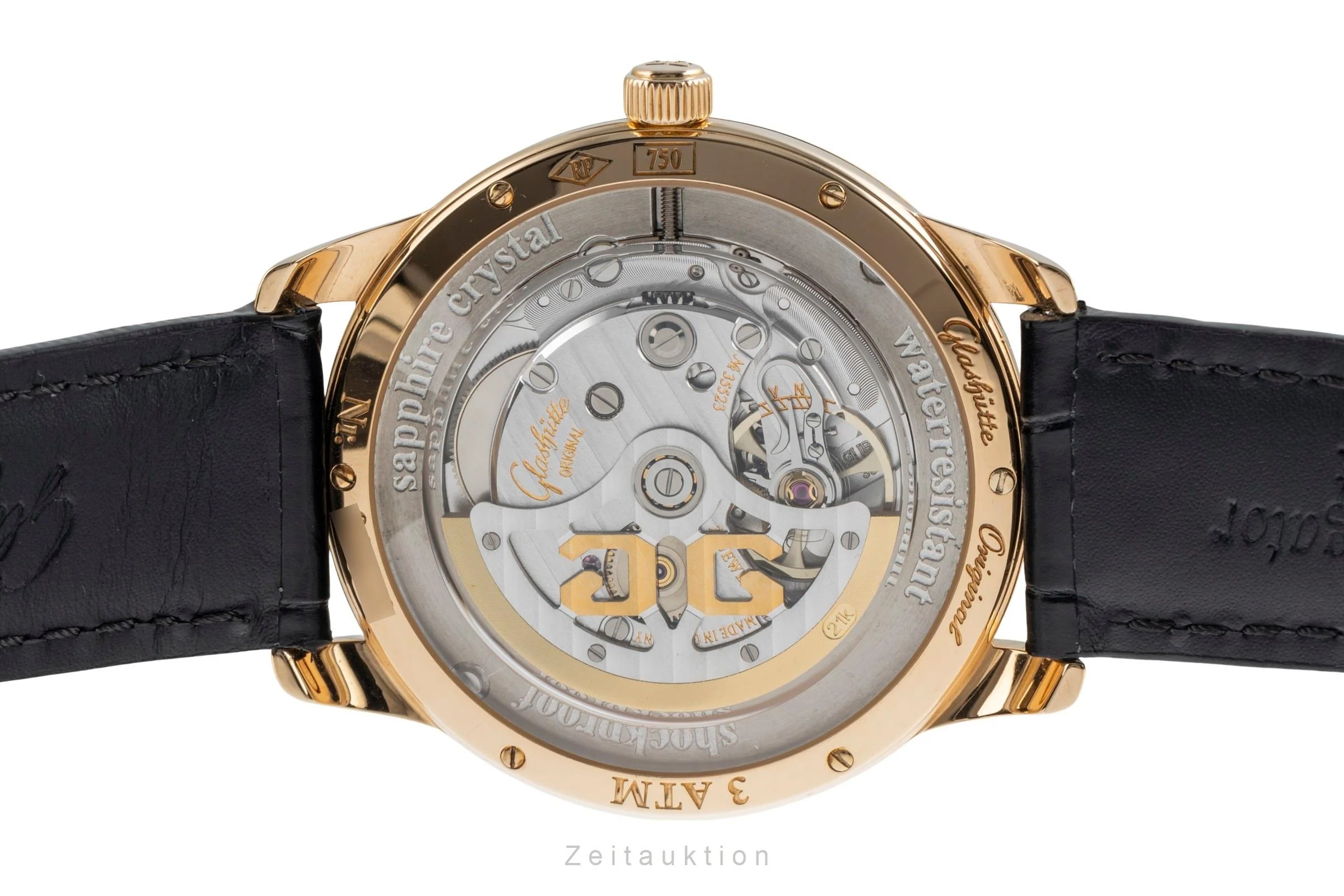 Glashütte Sixties 18 ct red gold automatic men's watch 1-39-52-01-01-04 LP: 14100EUR  [2504107] - Image 11